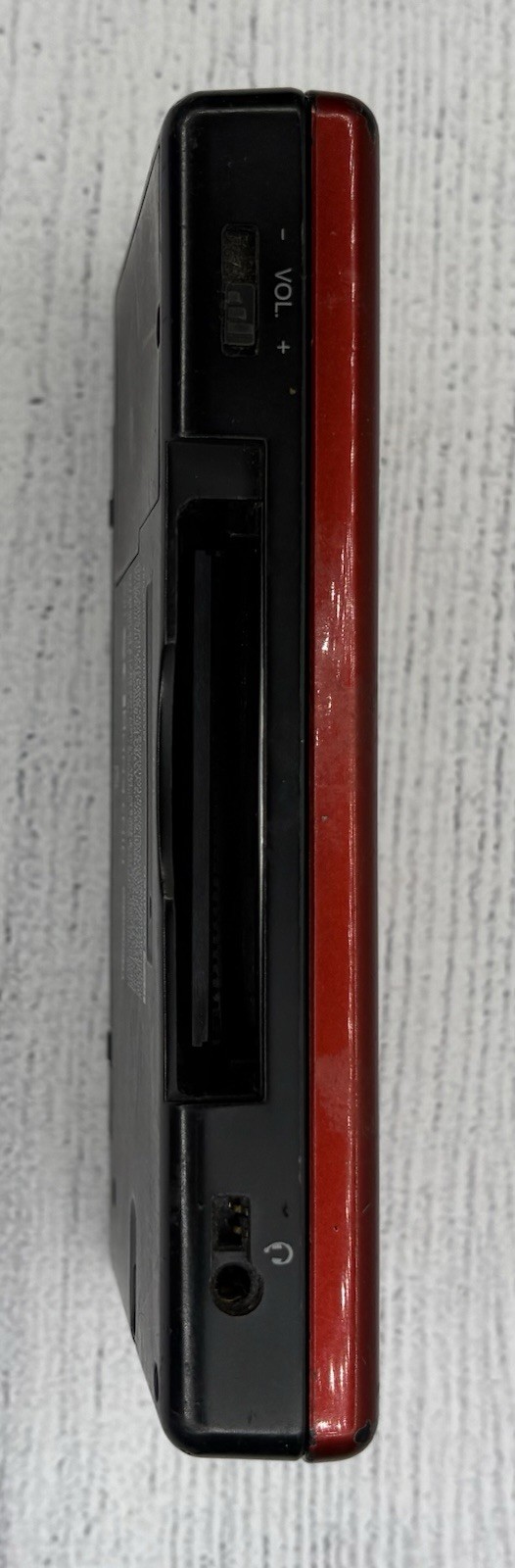 Nintendo DS Lite Crimson – Red/Black Crimson Bottom SCREEN ISSUE
