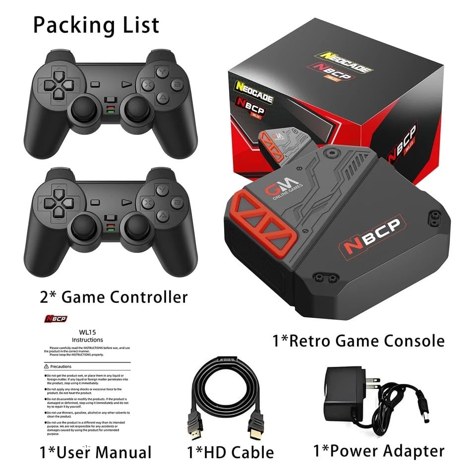Game Console with 30 Licensed Classic Games – HDMI Plug & Play TV Game Box wi…