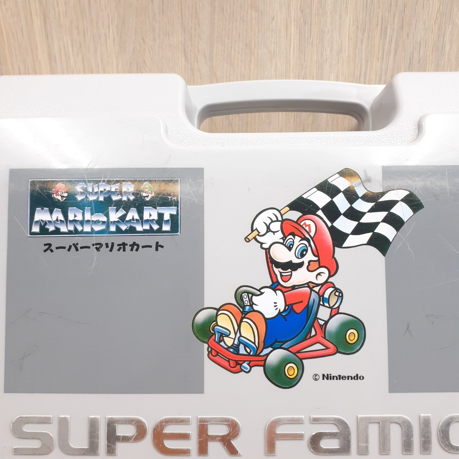 Nintendo Super Famicom Console Japan with Box, Mario Kart Storage Case &10 Games