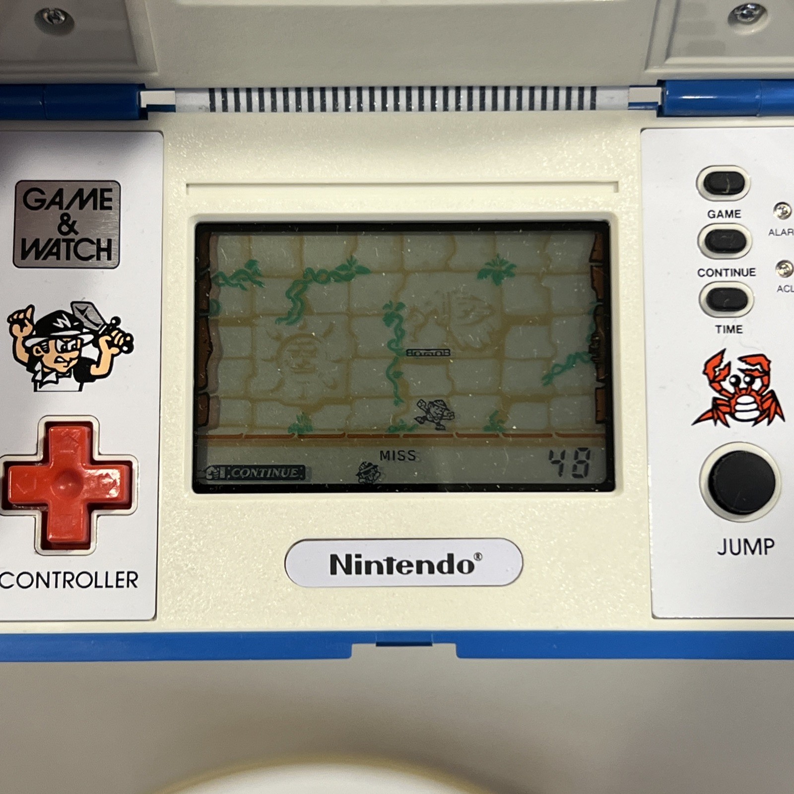 Nintendo Game & Watch Gold Cliff MV64 Vintage 1988 Made In Japan