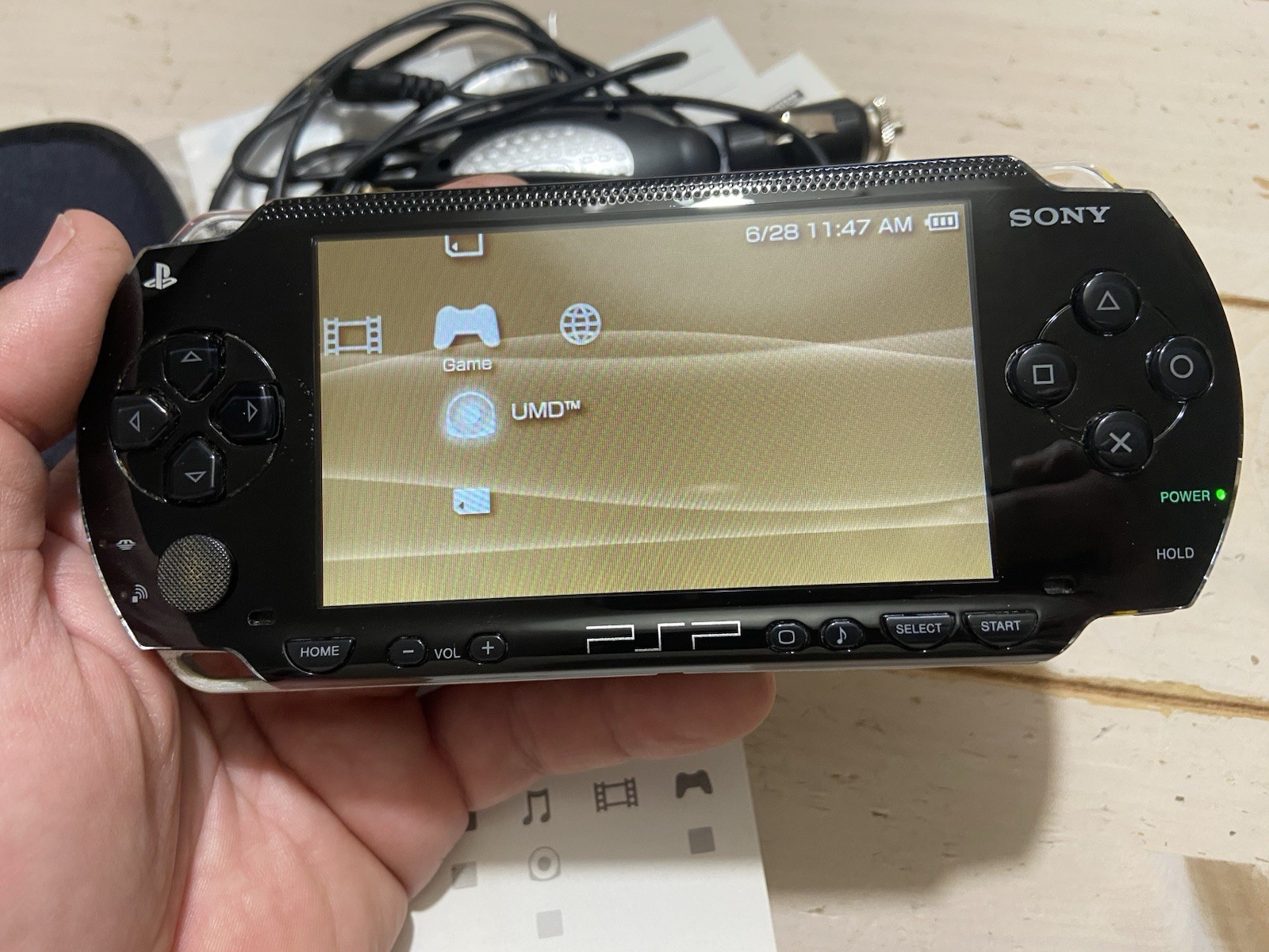 Sony PSP 1001 Console System W/ Box & Paperwork Etc NEW BATTERY Adult Owned