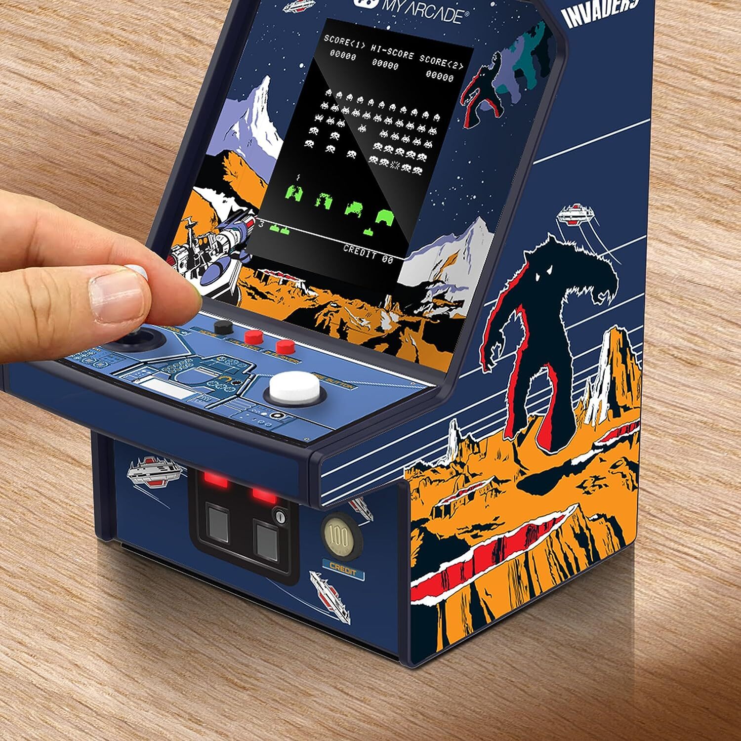 My Arcade Space Invaders Micro Player Pro: 6.75″ Mini Arcade Machine Video Game