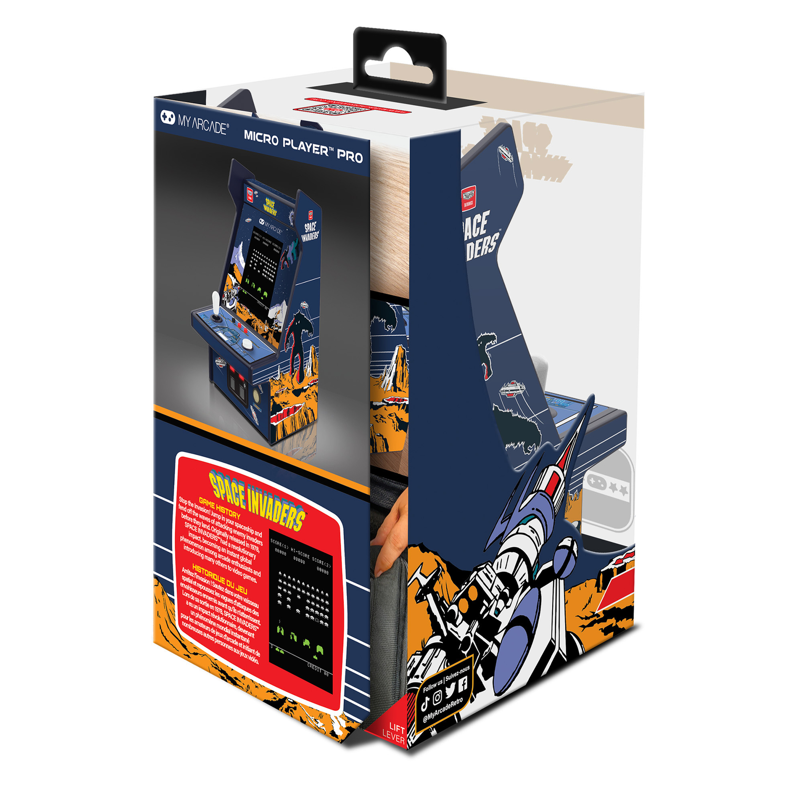 My Arcade Space Invaders Micro Player Pro: 6.75″ Mini Arcade Machine Video Game