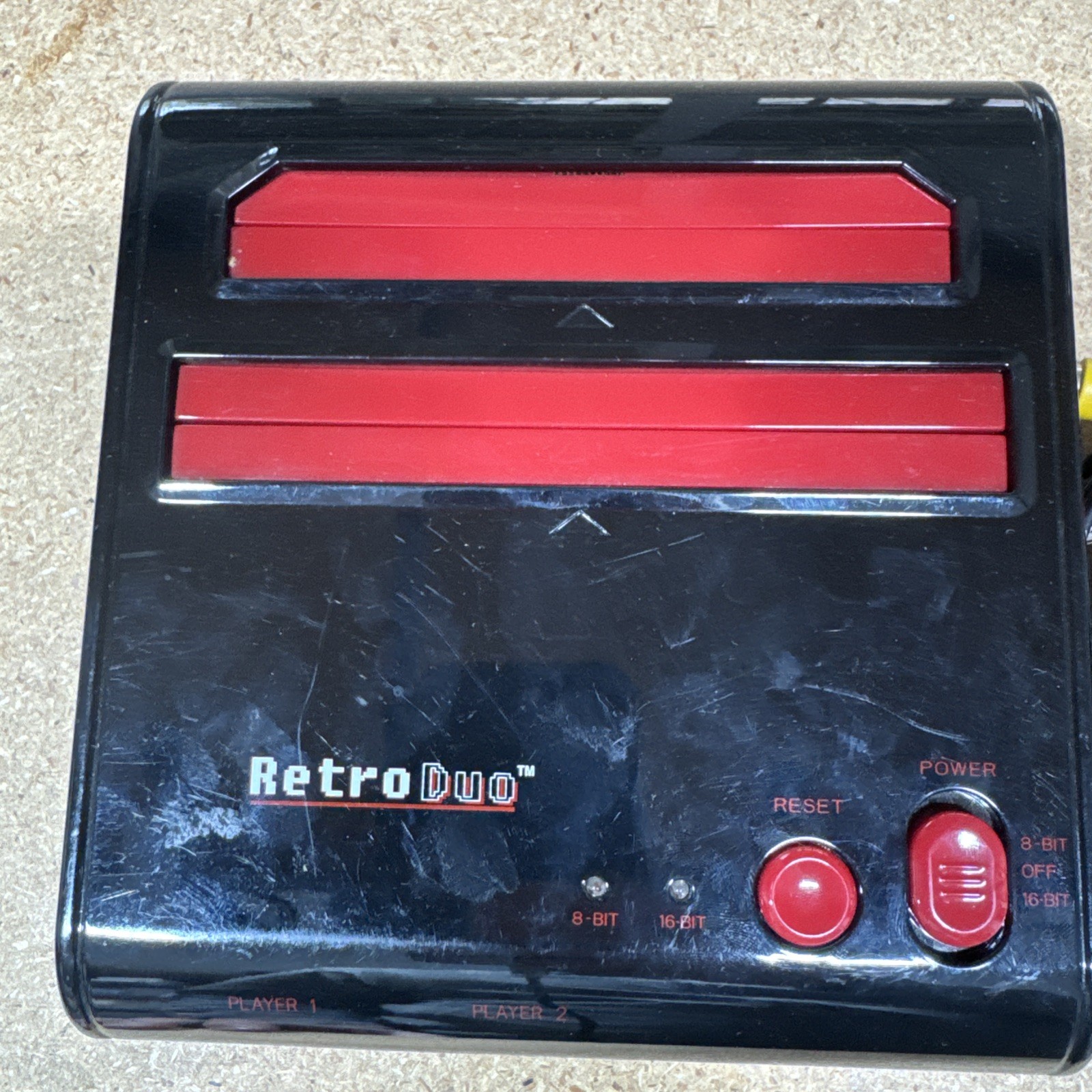 NES SNES Retro-Bit Retro Duo Twin Video Game System, Red/Black v3.0 NEW