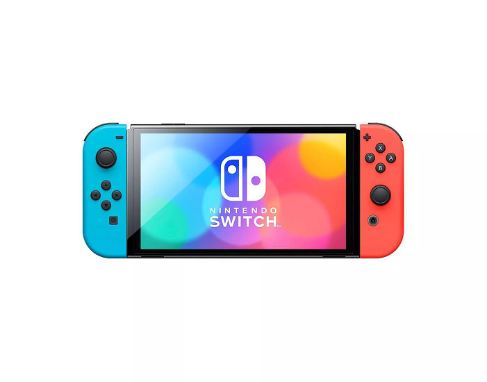 Nintendo HEGSKABAA Switch – OLED Model with Neon Red & Neon Blue Joy-Con