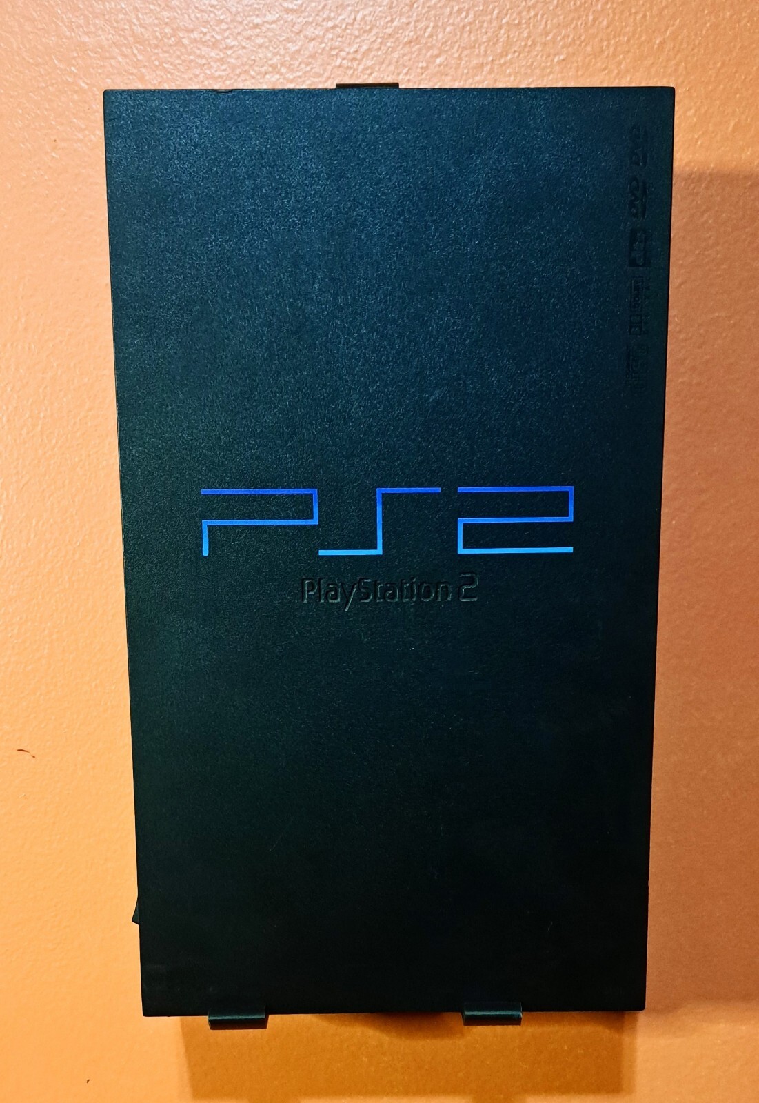 Sony PlayStation 2 PS2 Fat Phat Stealth Wall Mount BLACK *Made in the USA*