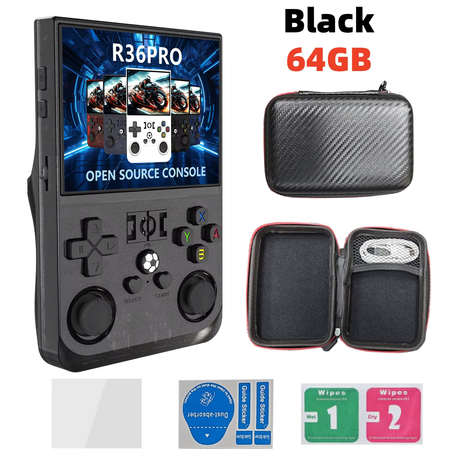Open Source R36 PRO Retro Handheld Video Game Console Linux System 3.5 Inch IPS