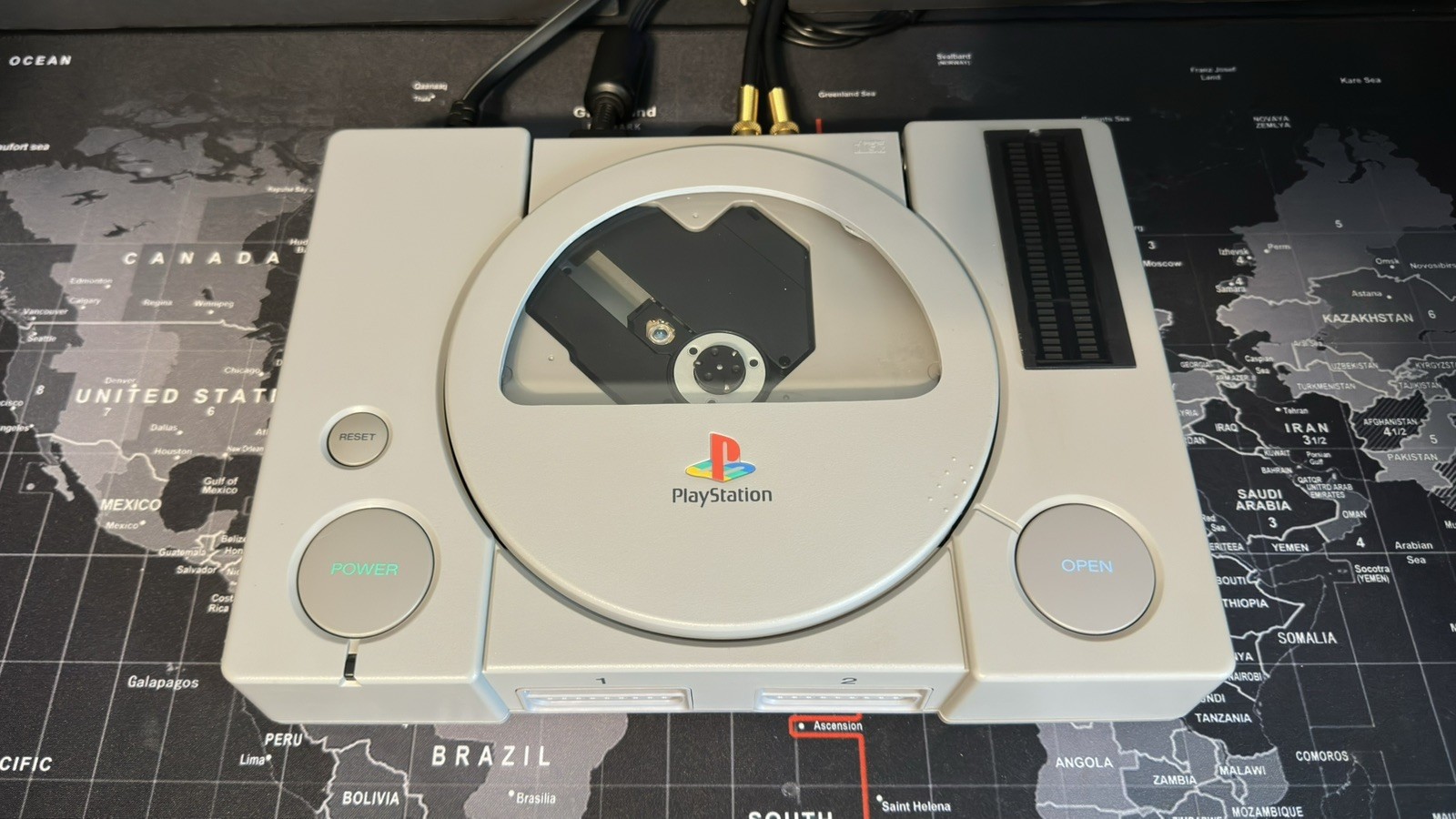 PLAYSTATION 1 PS1-CUSTOM CLEAR WINDOW LID!