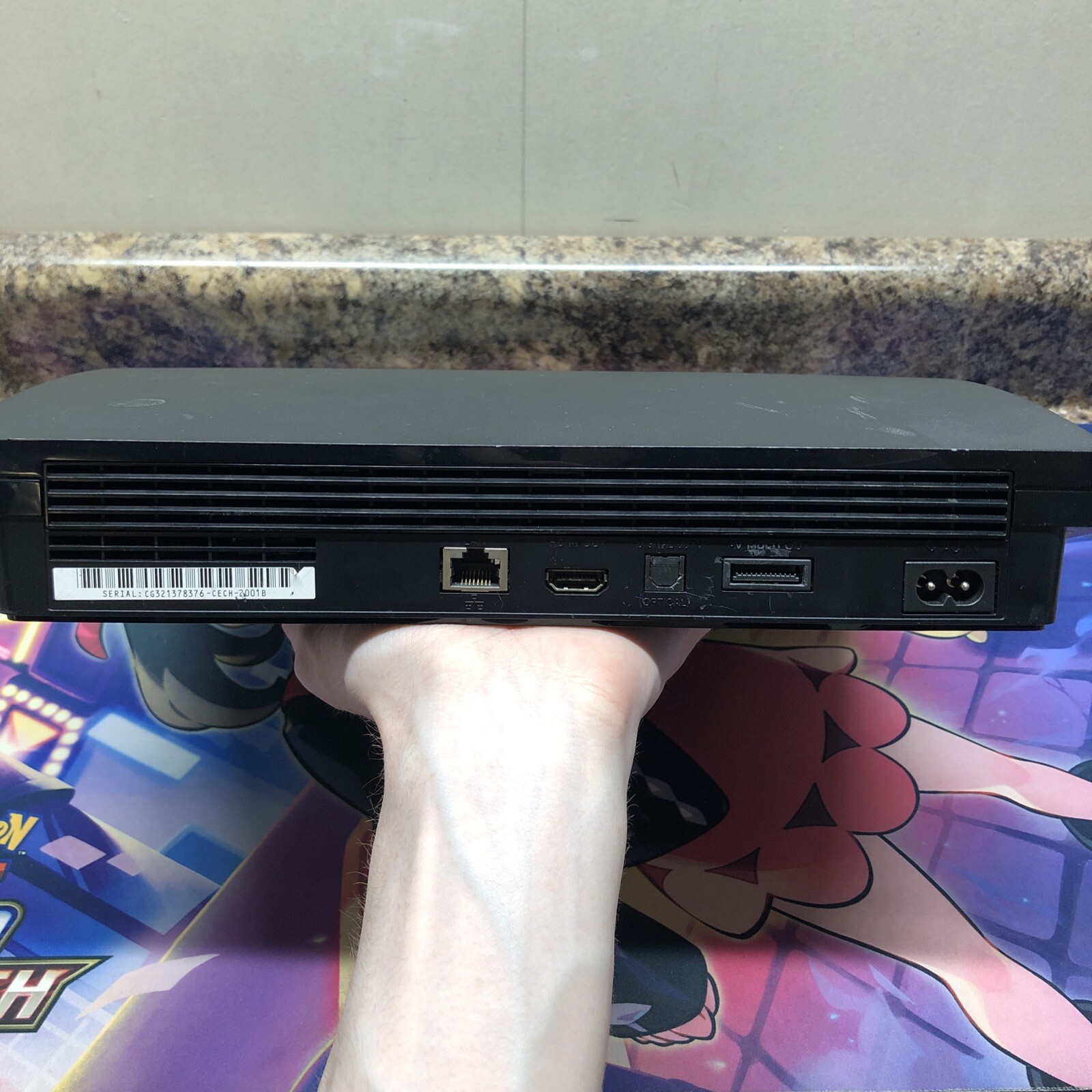 Sony Playstation 3 Slim 150 GB Console Controller, Cables, & 5 Games PS3 #ML37