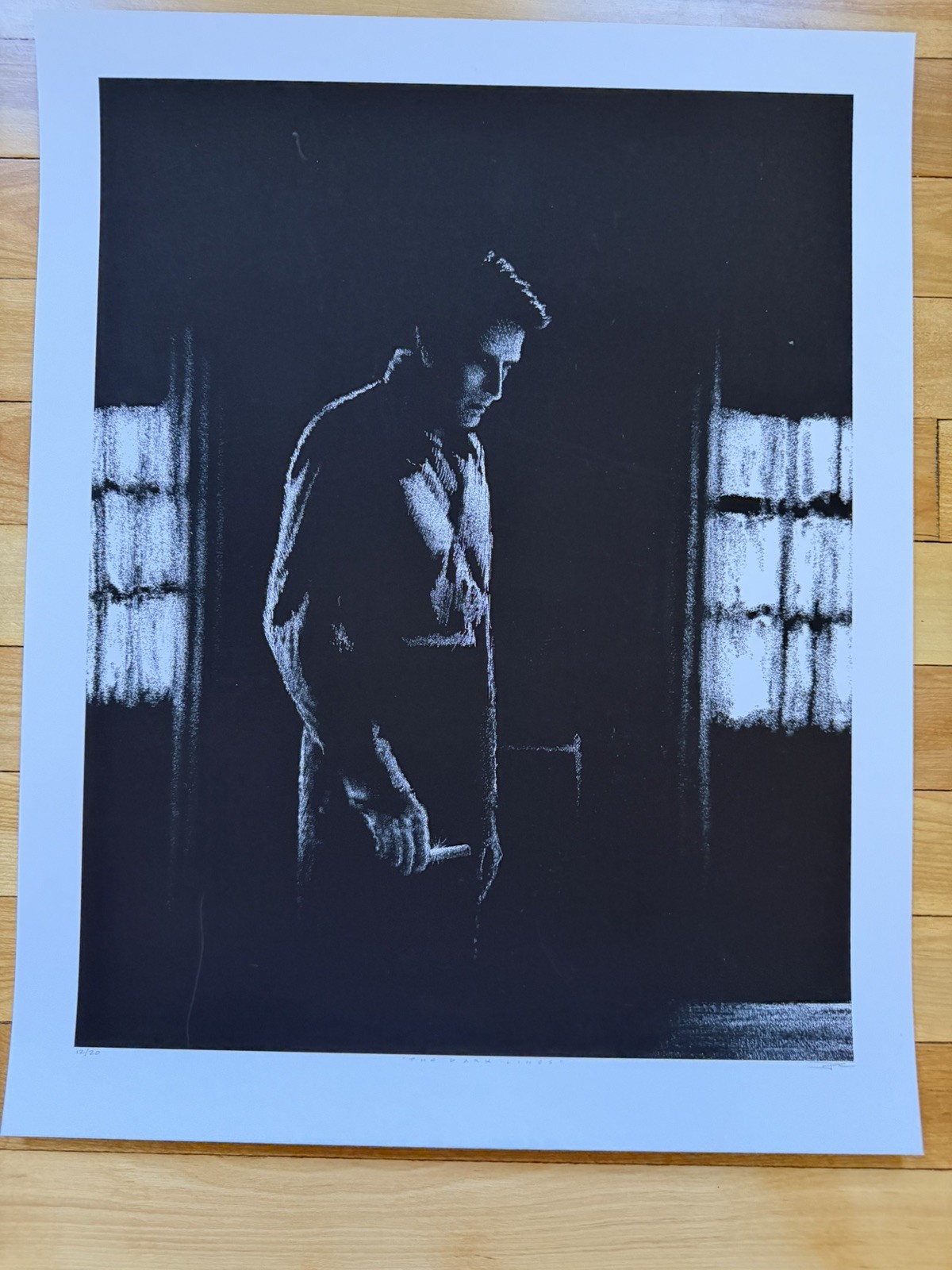 The Dark Lines by JC Richard – 2012 Art Print Hitchcock Spellbound Mondo