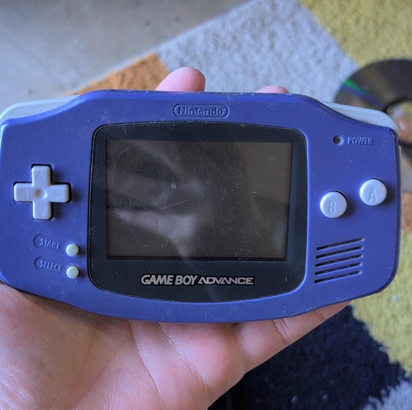 Nintendo Game Boy Advance AGB-001 Purple Handheld System