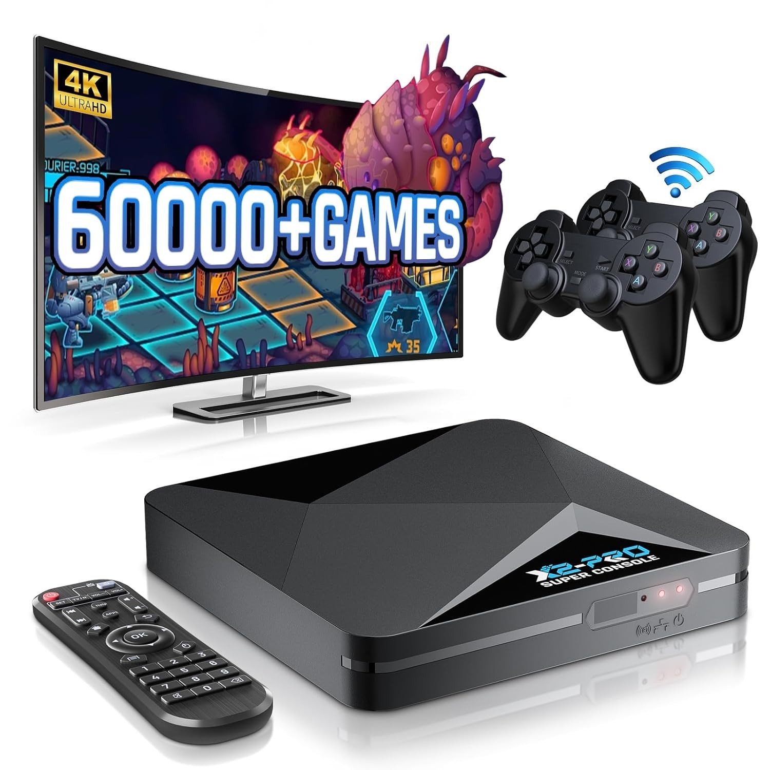 Super Console X2 Pro: Pre-installed 65,000+ Classic Games
