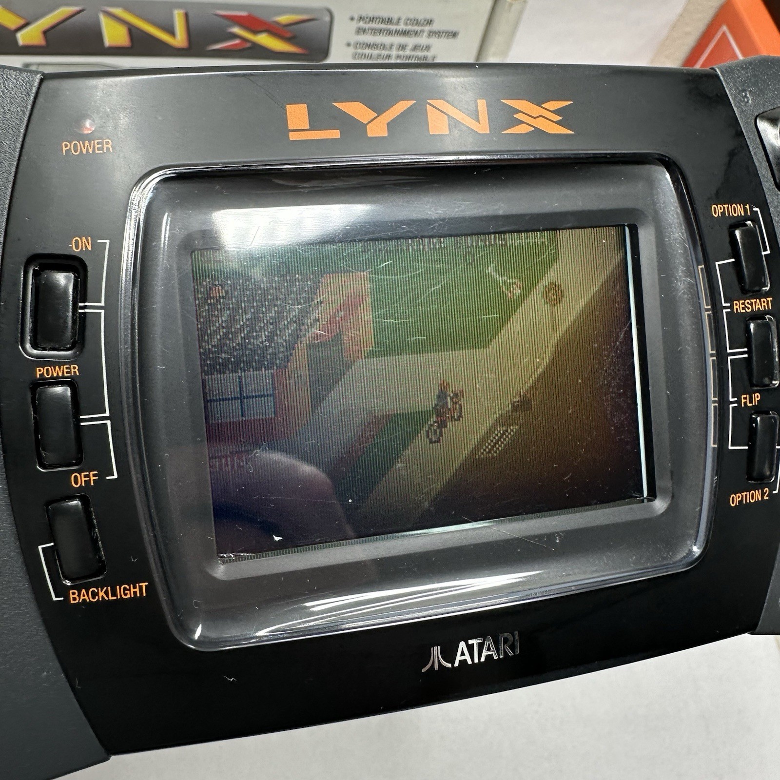 Atari Lynx Gaming System with Original Box Tested and 11 Games Power Cord READ