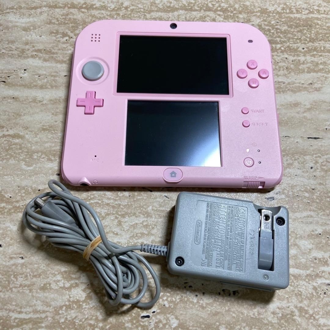 Nintendo 2DS Pink Console Complete Set 6831