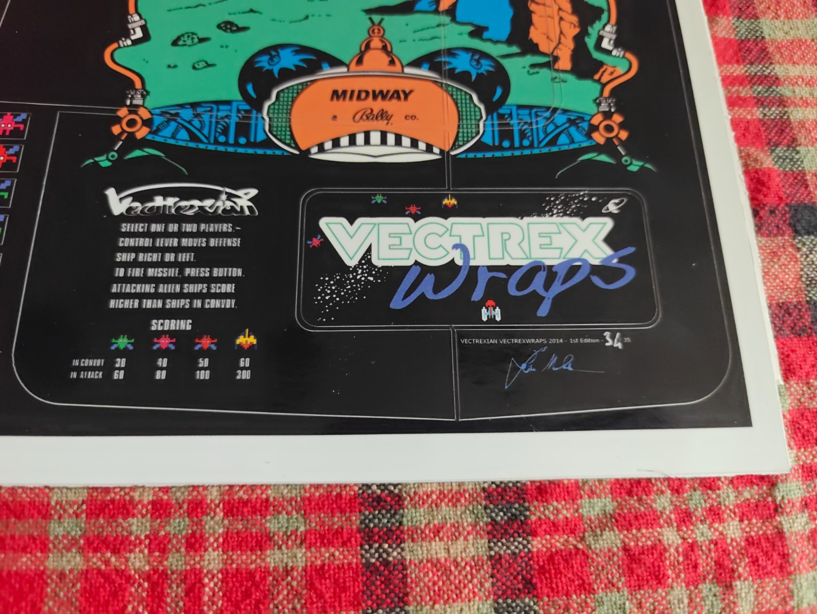 Vectrex Console VectrexWraps Vectrexian, 1st Edition 35/35 Limited Rare 2014