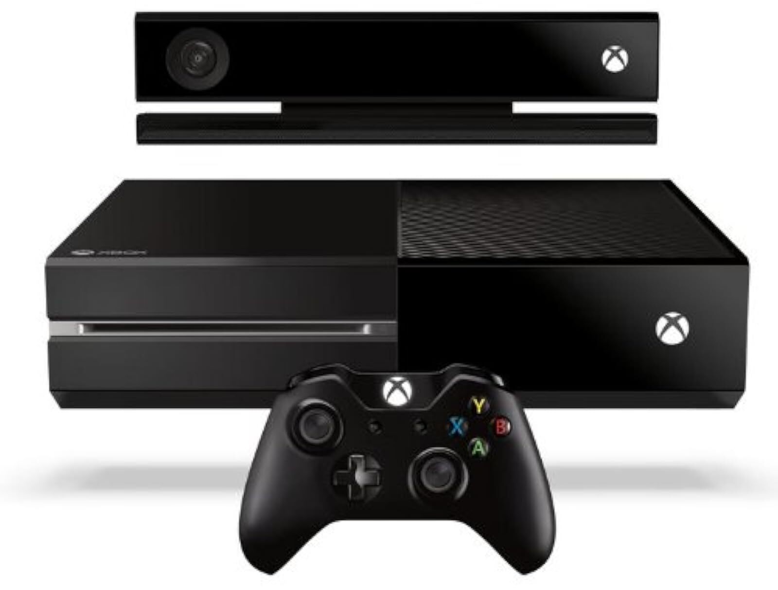 Microsoft Black Xbox 500GB One System With Kinect Very Good 5Z