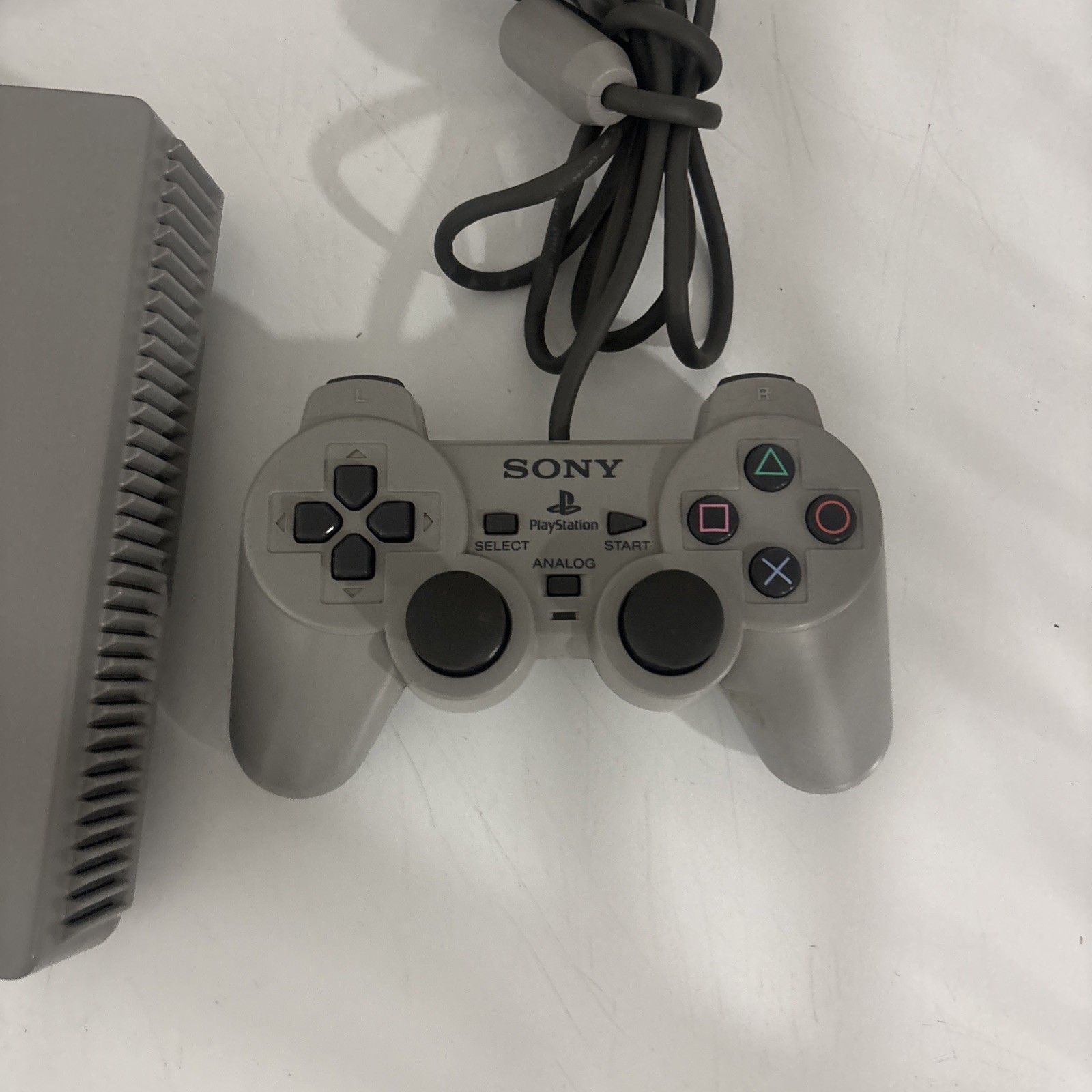 Sony PlayStation 1 Console Wired RCA RF Cables Not Tested