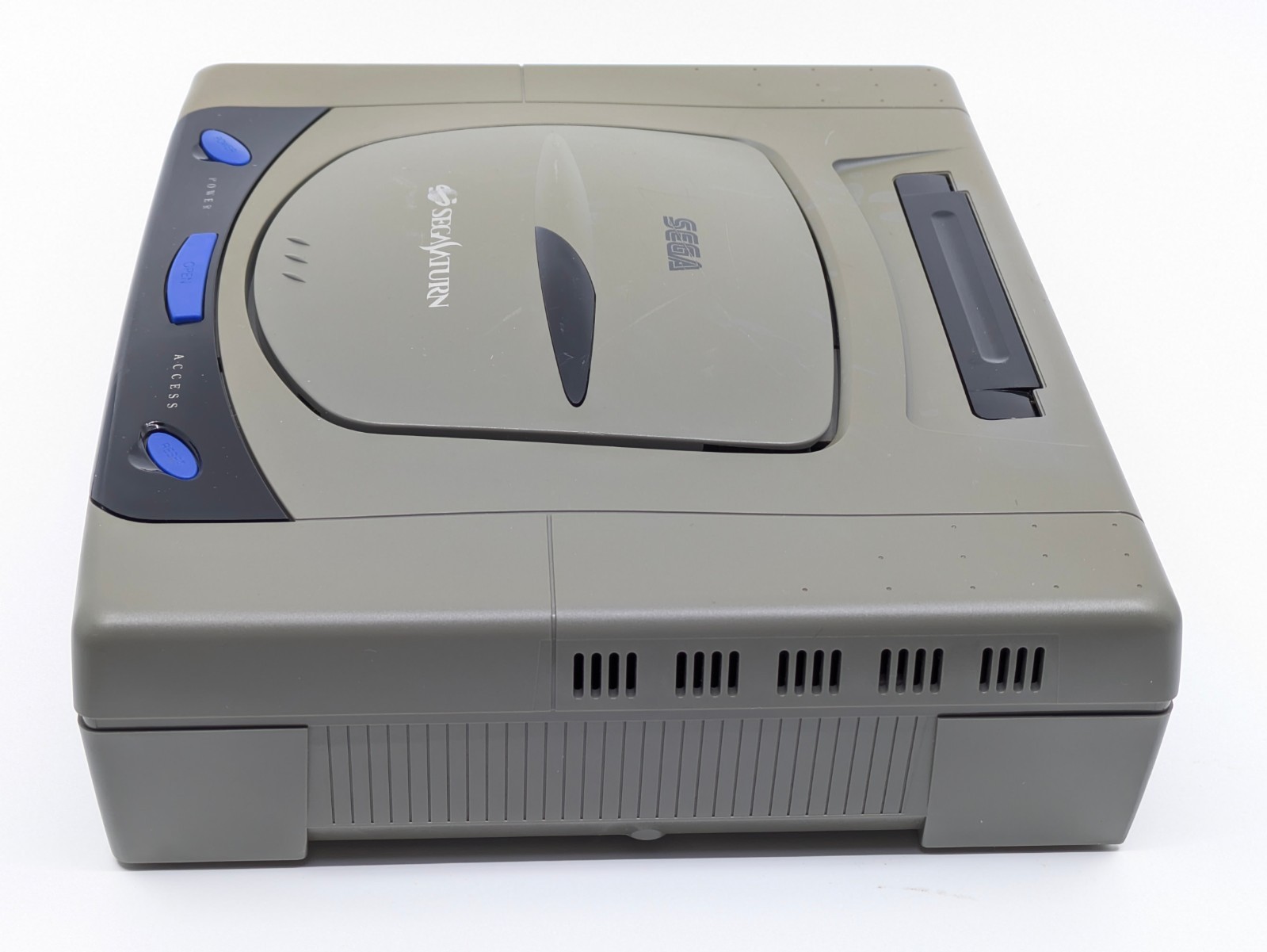 Sega Saturn HST-3200 Gray Console Complete Set Tested Japan NTSC-J