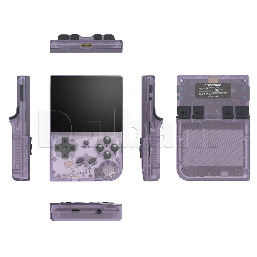 RG35XX Plus 2024 Anbernic Purple Retro Game Console 3300mAh Linux System