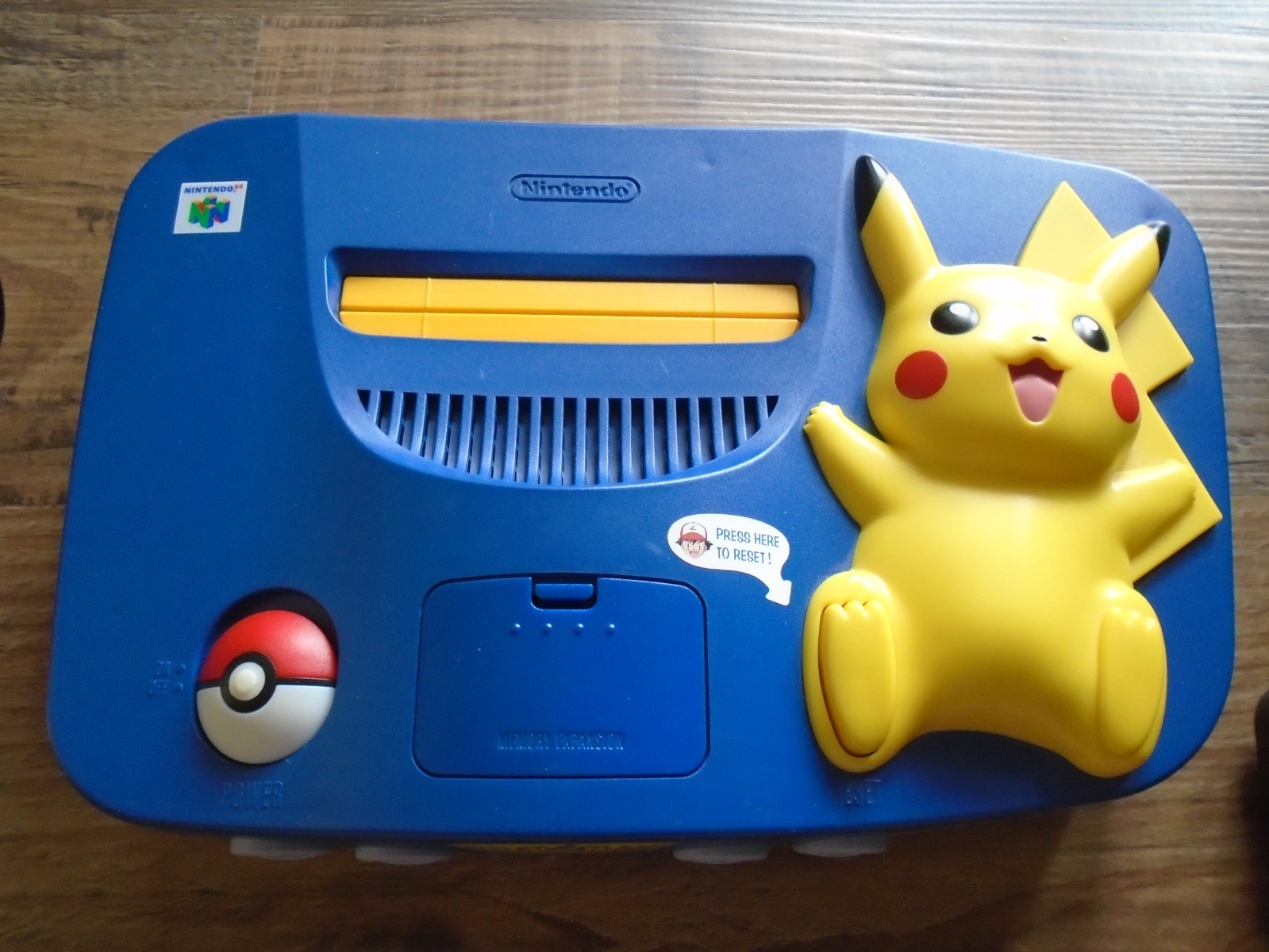 SEMI-WORKING Nintendo 64 N64 Pokemon Pikachu Edition Console FOR REPAIR READ USA