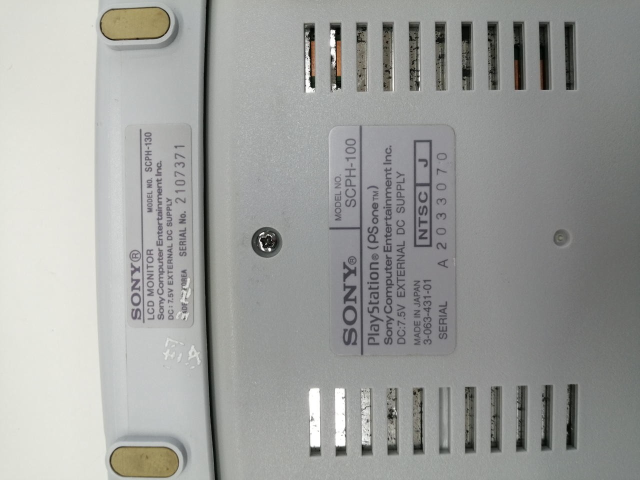 Sony PSone SCPH-100 Console with LCD Monitor Bundle NTSC-J Japan