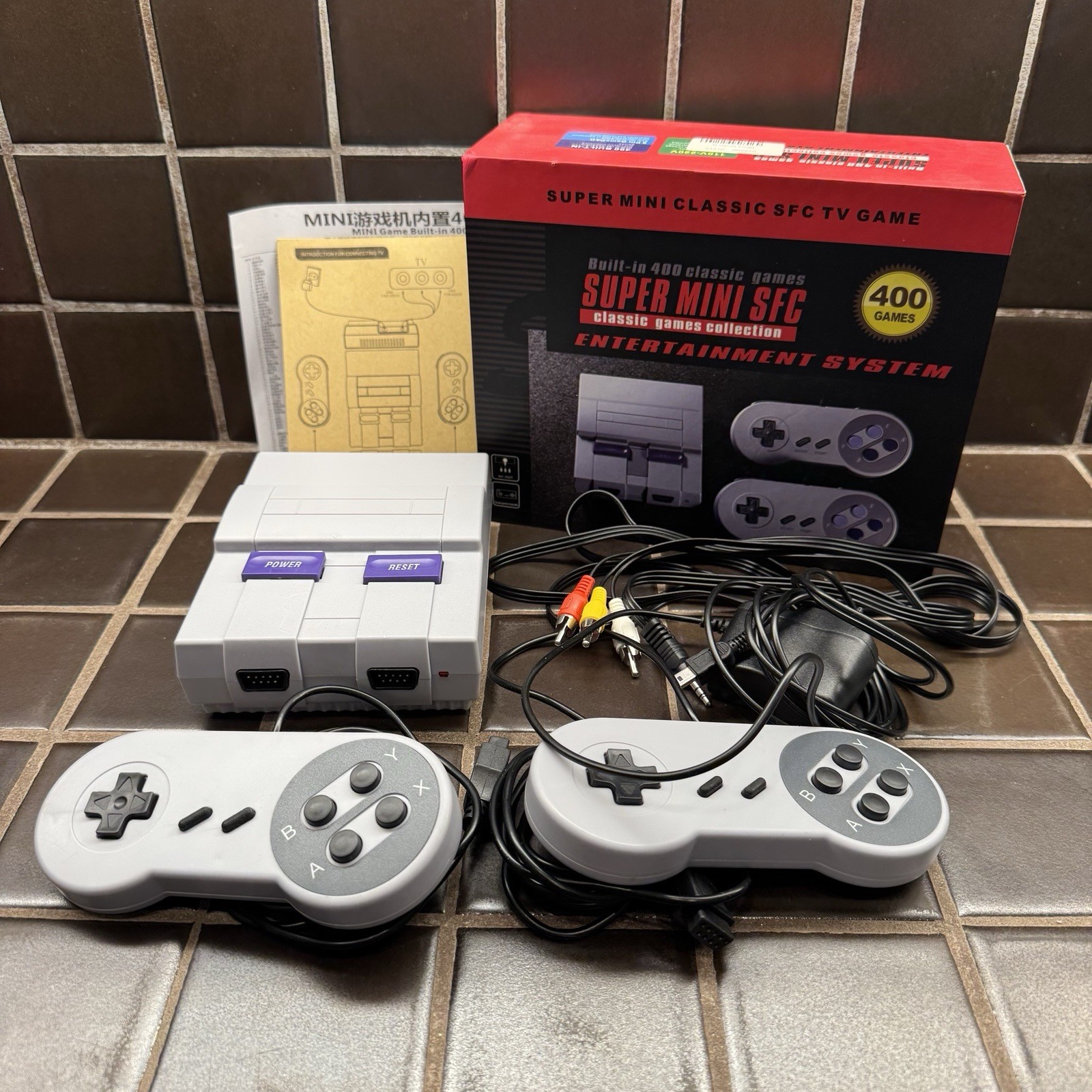 Super Mini Classic SFC TV Game Entertainment System Player 400 Video Games