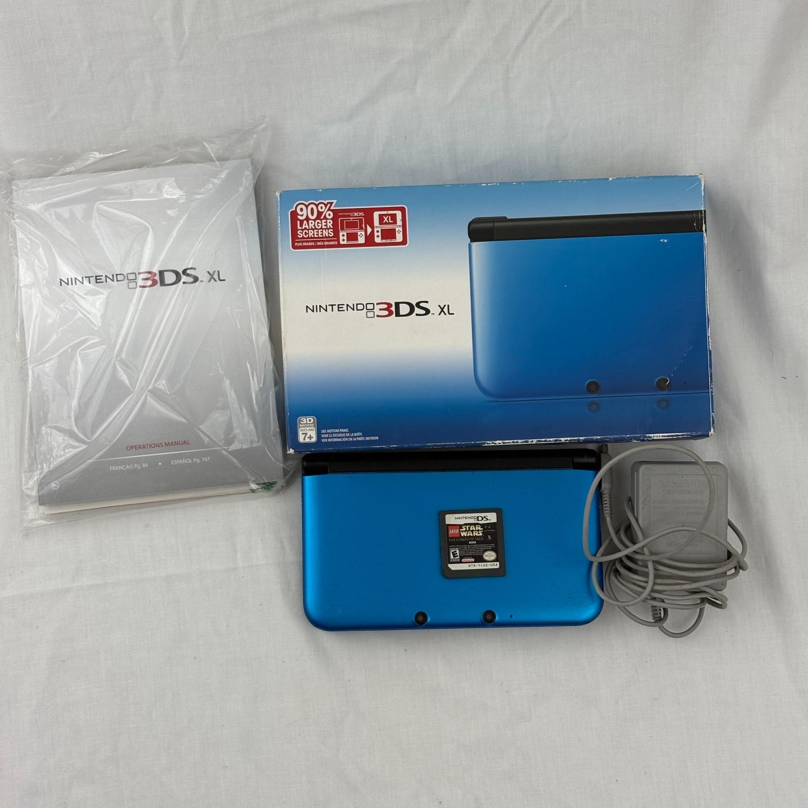Nintendo 3DS XL Handheld Console – Blue/Black (SPR-S-BKAB-USZ)-Read description