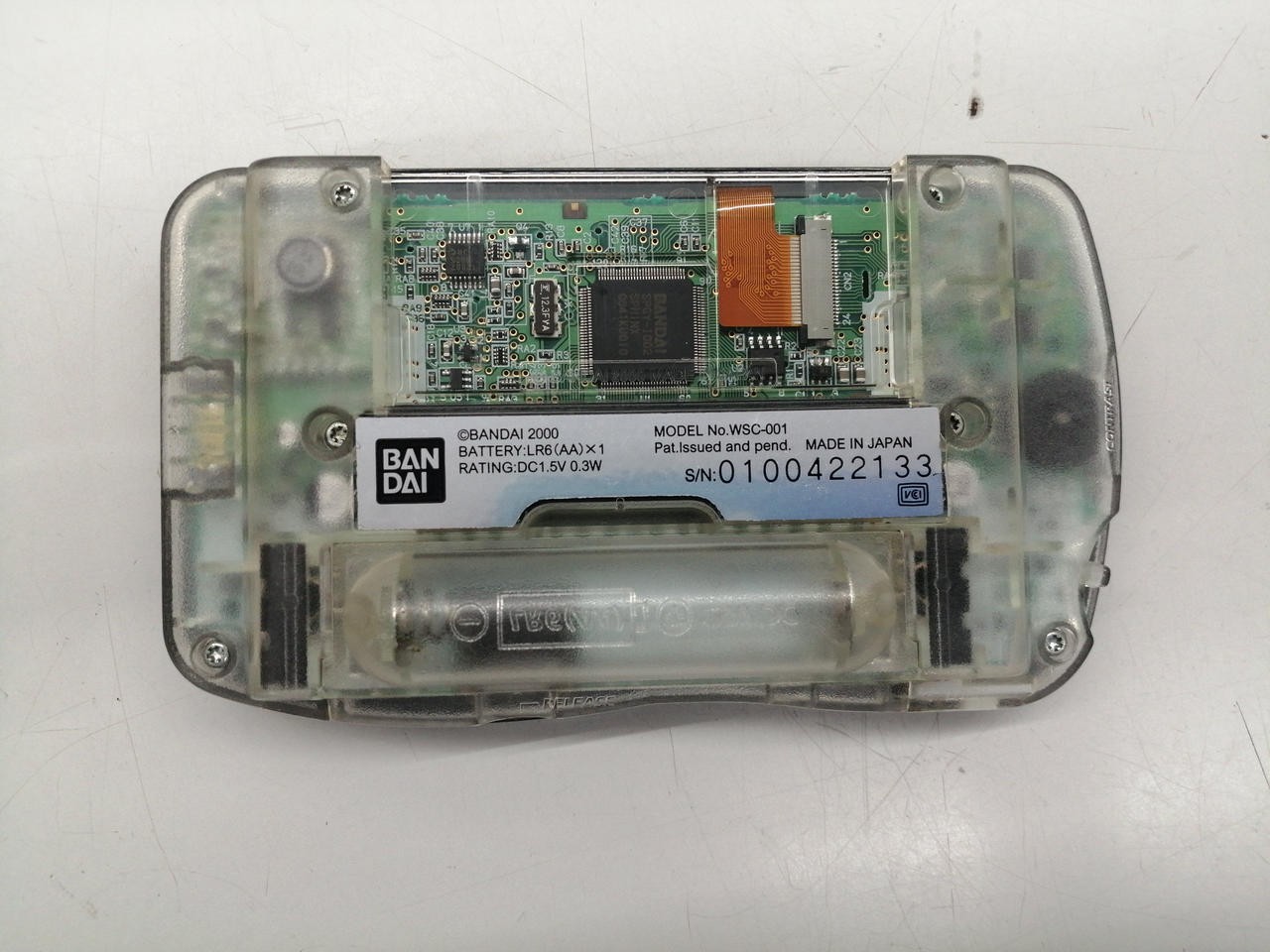 WonderSwan Model WSC 001 BANDAI