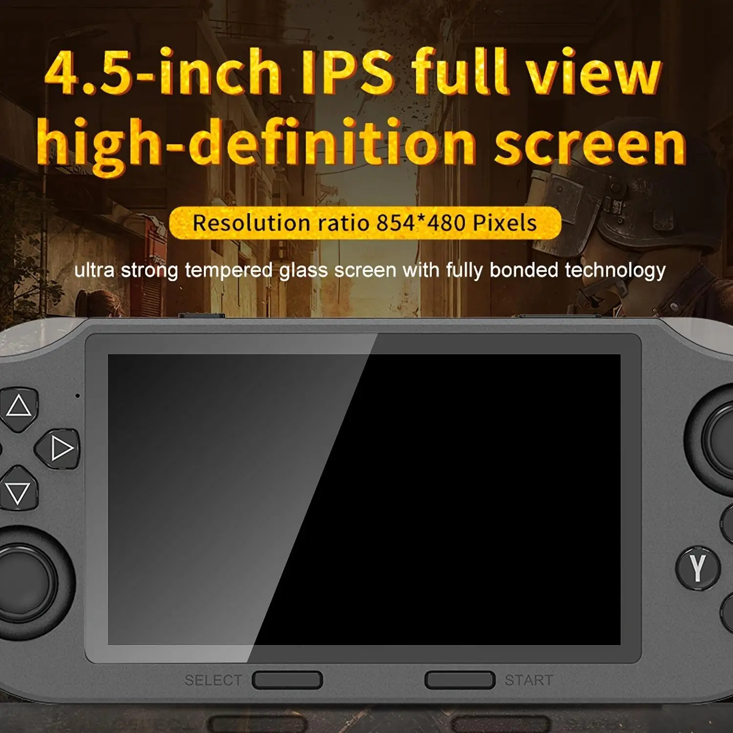 WUDS SF3000 Retro Handheld Game Console – 4.5 Inch IPS Screen