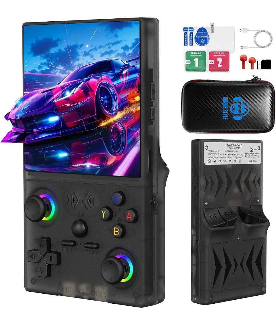XF40V Retro Handheld Game Console with 2X Detachable Joysticks – 4.0 Inch IPS HD