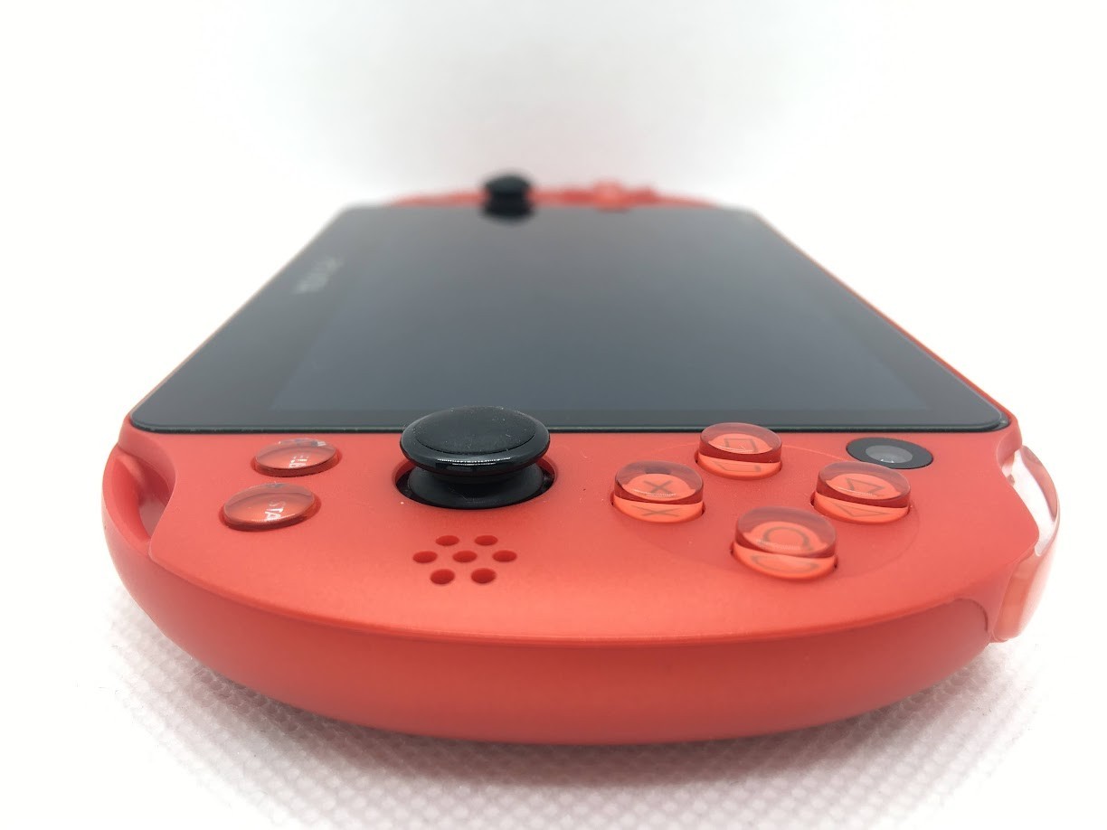 [Read/Exc+++] Sony PS Vita Metalic Red PCH-2000 ZA26 Slim Console Wi-fi w/Box