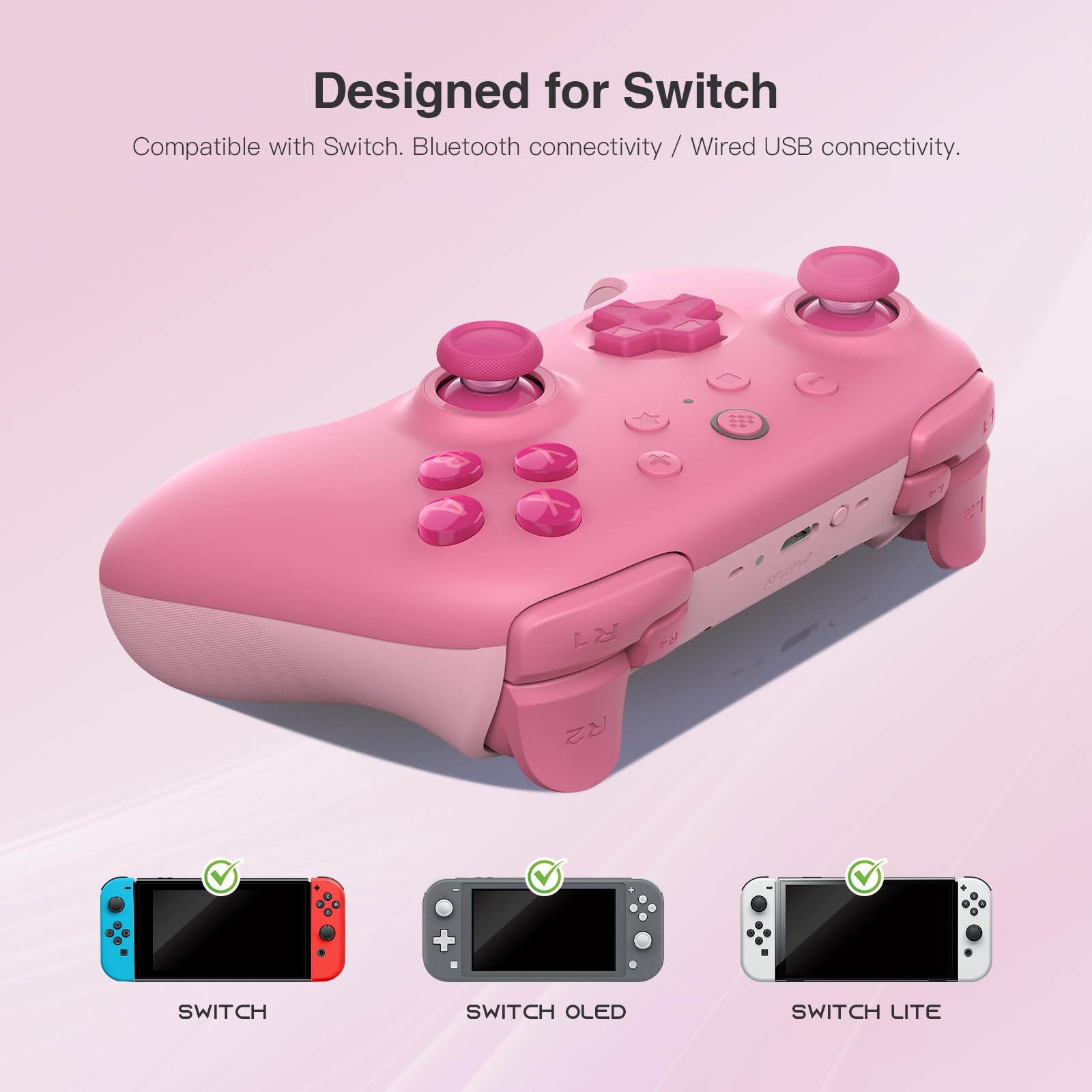 8Bitdo Ultimate 2C Bluetooth Controller (Hall Effect Joystick Update) – Pink