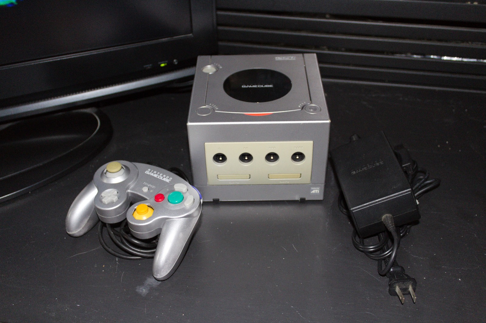 Nintendo GameCube DOL-001 Platinum Silver Japanese Console Tested Working OEM
