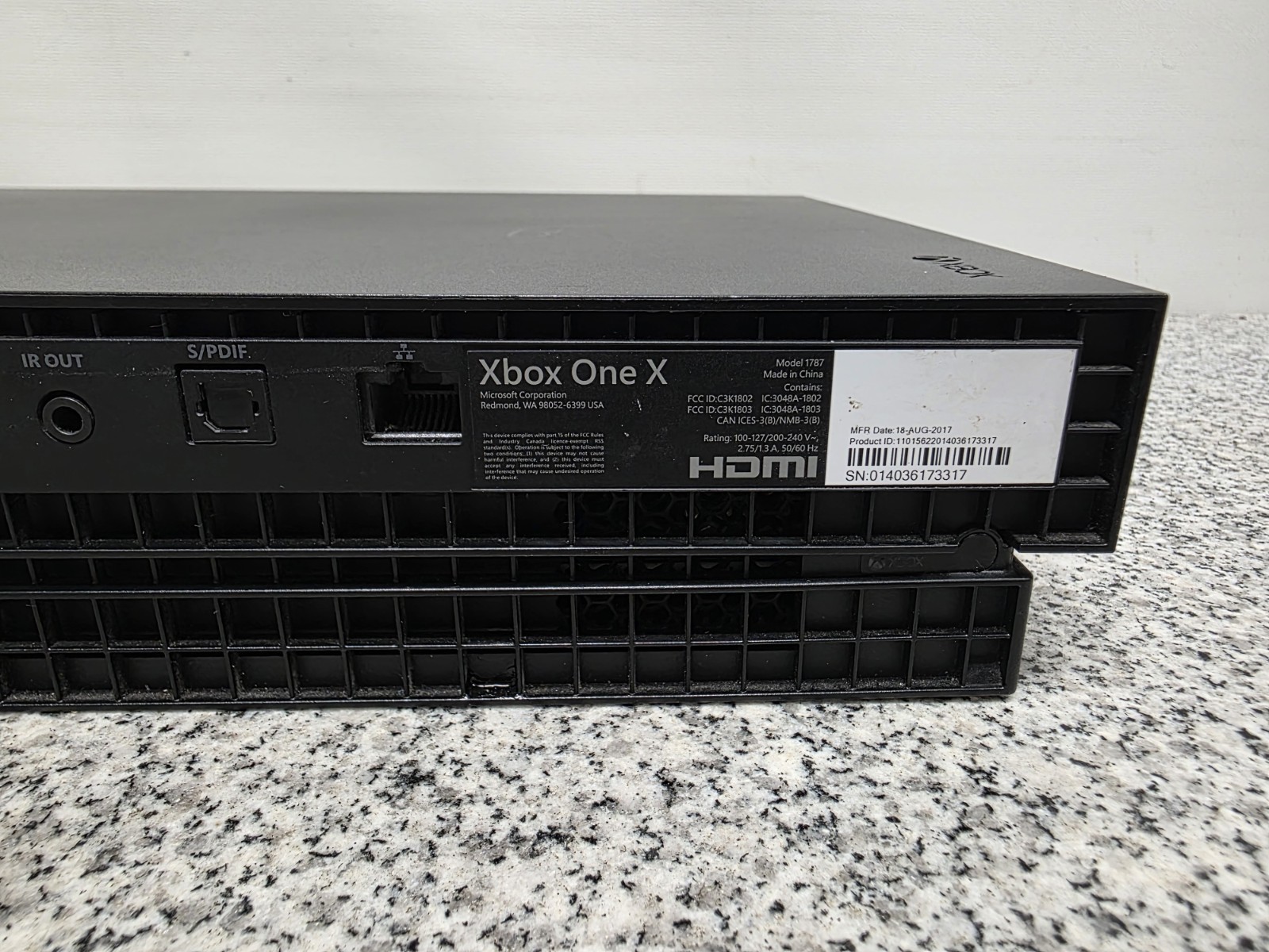 Microsoft Xbox One X Black Home Video Game Console 4K UHD