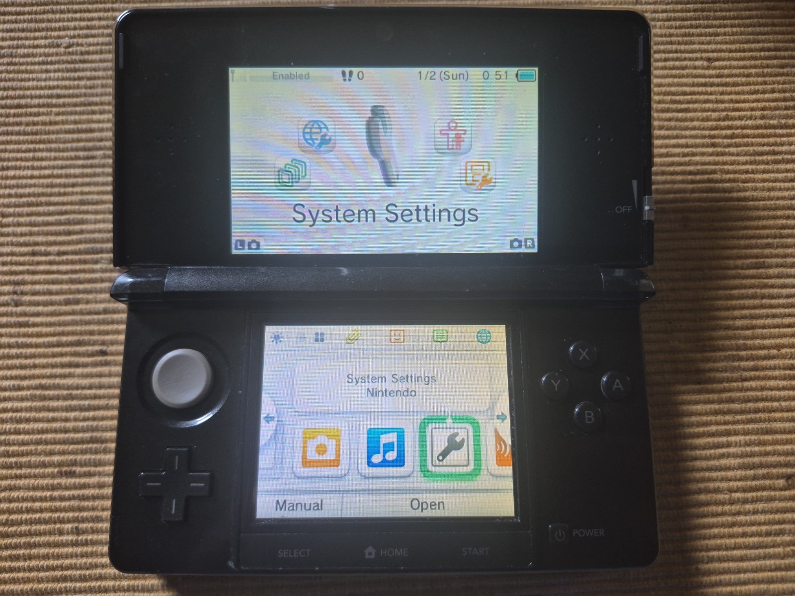 3DS Black For Parts/Repair – Please Read!