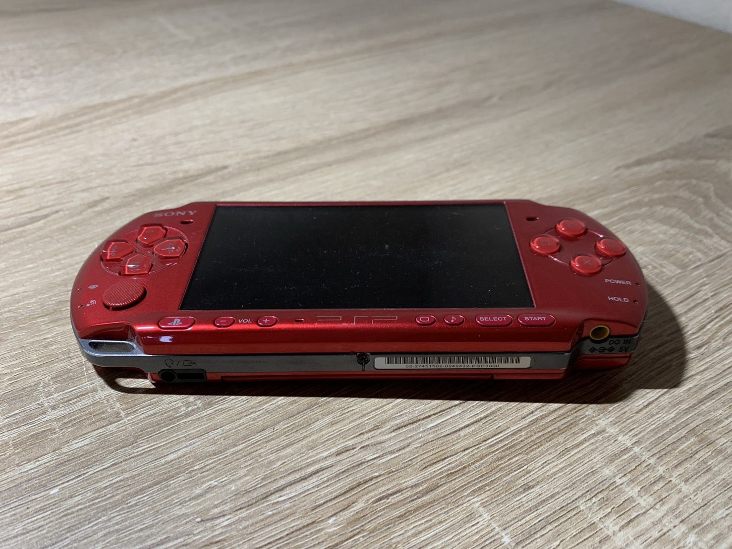 1487 Sony PSP 3000 Radiant Red Console Junk For Parts