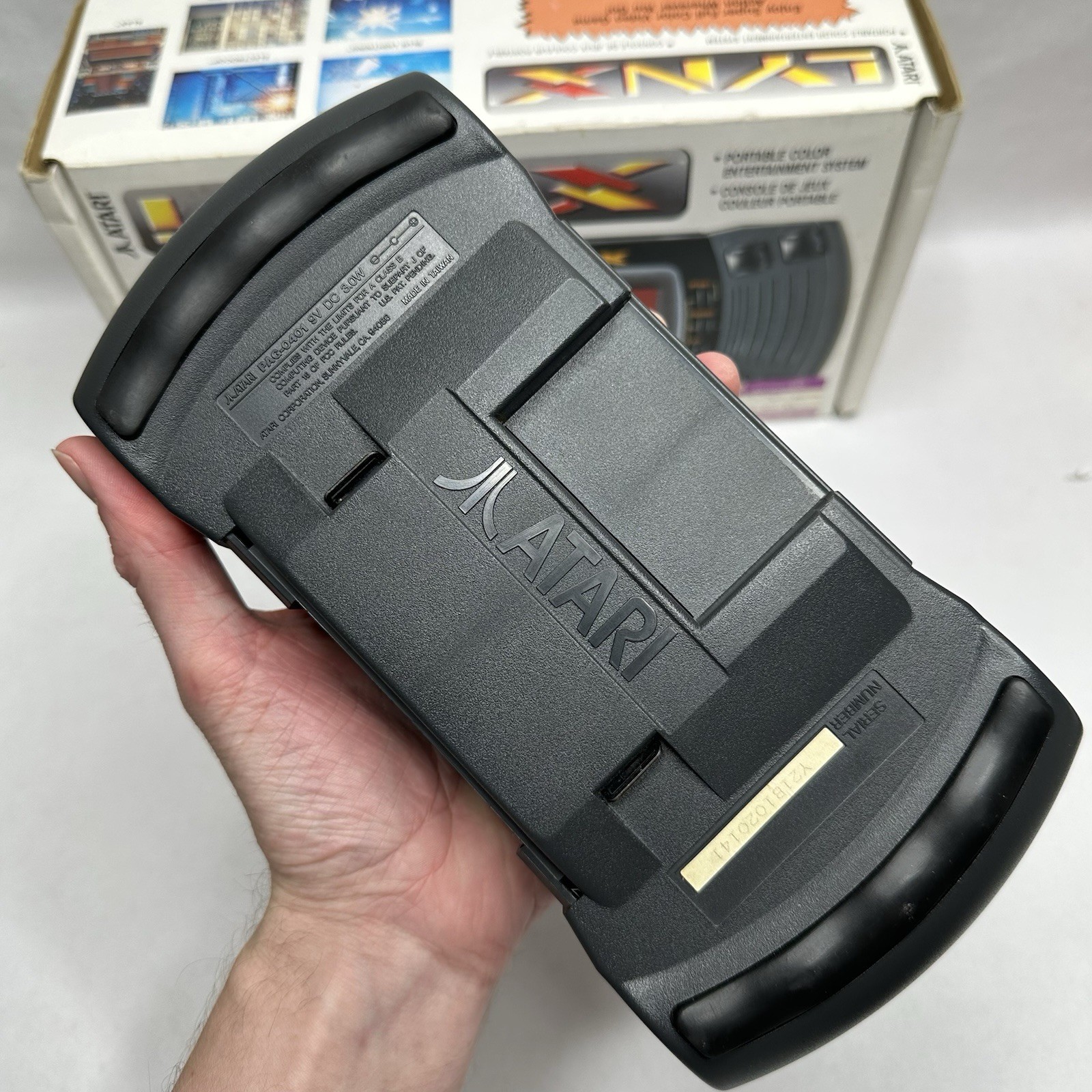 Atari Lynx Gaming System with Original Box Tested and 11 Games Power Cord READ