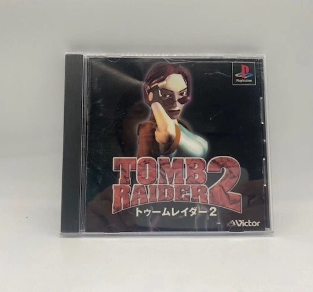PS2 Playstation2 Console w/ TOMB RAIDER 1-5 set Slim Black SCPH-70000 JP Ver.