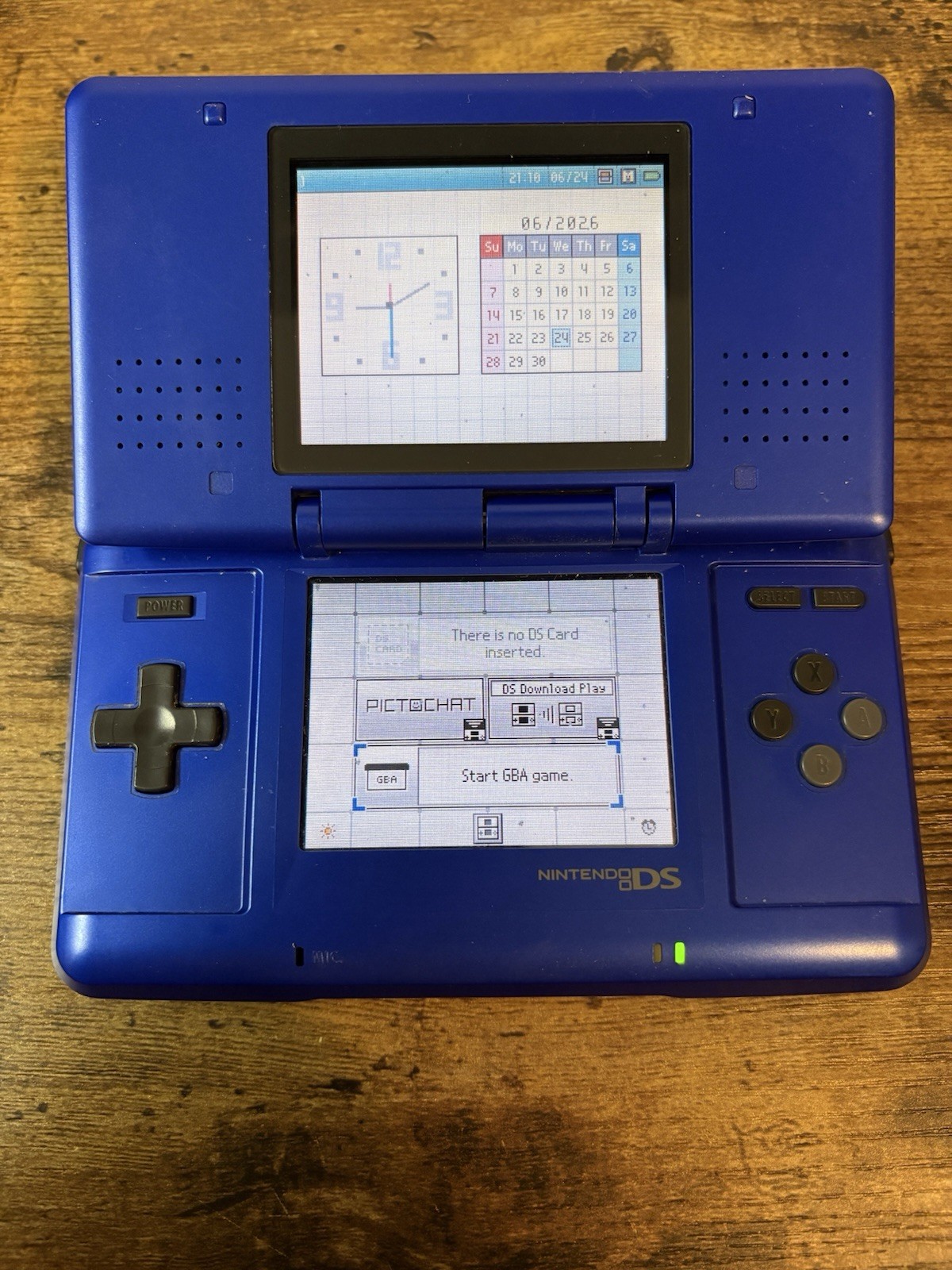 Nintendo DS Model NTR-001 Original Cobalt Blue – Tested And Working COMPLETE