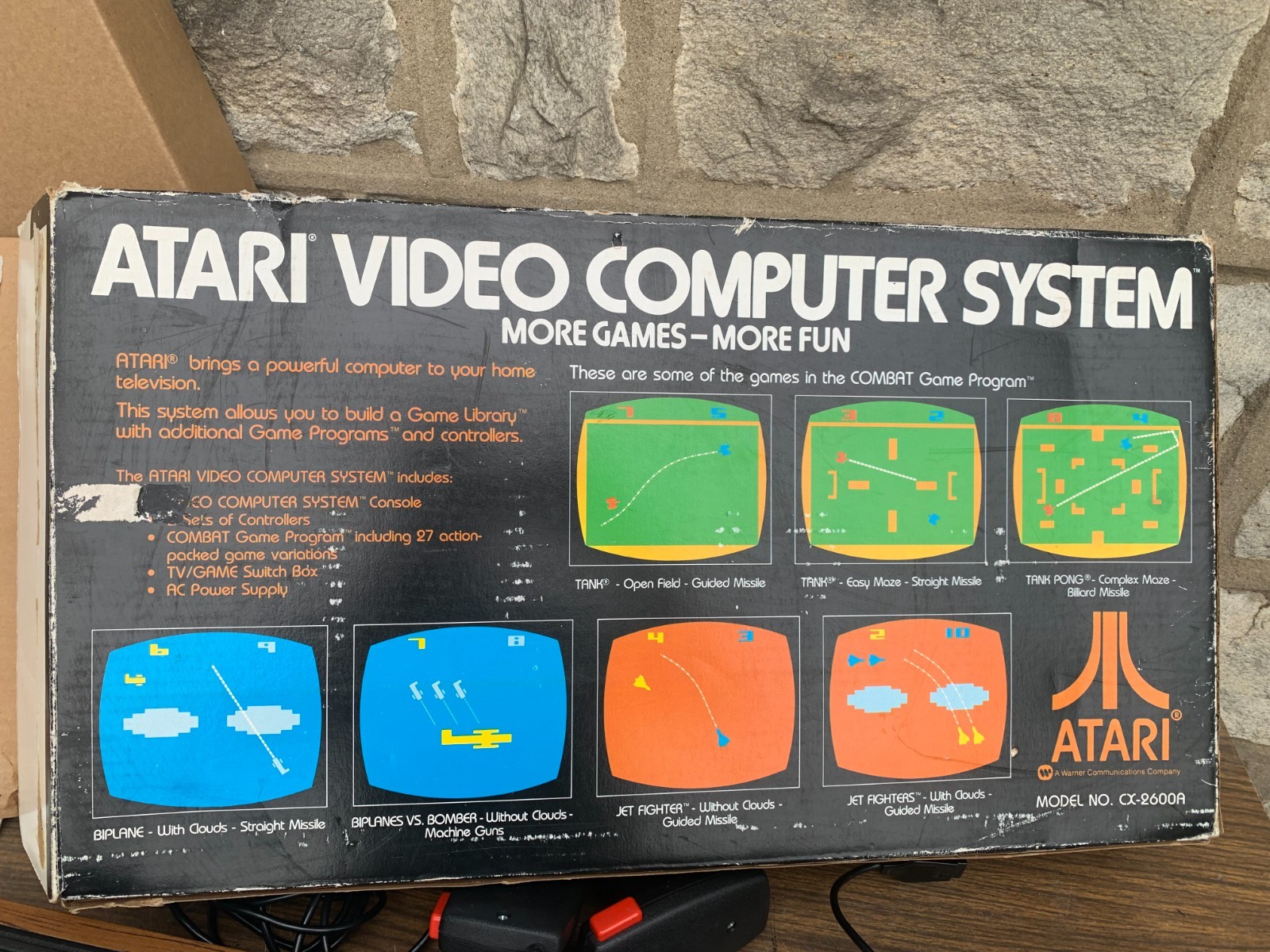 Atari CX-2600A Video Computer System Game Console W/ 2 Controllers Paddles & Box