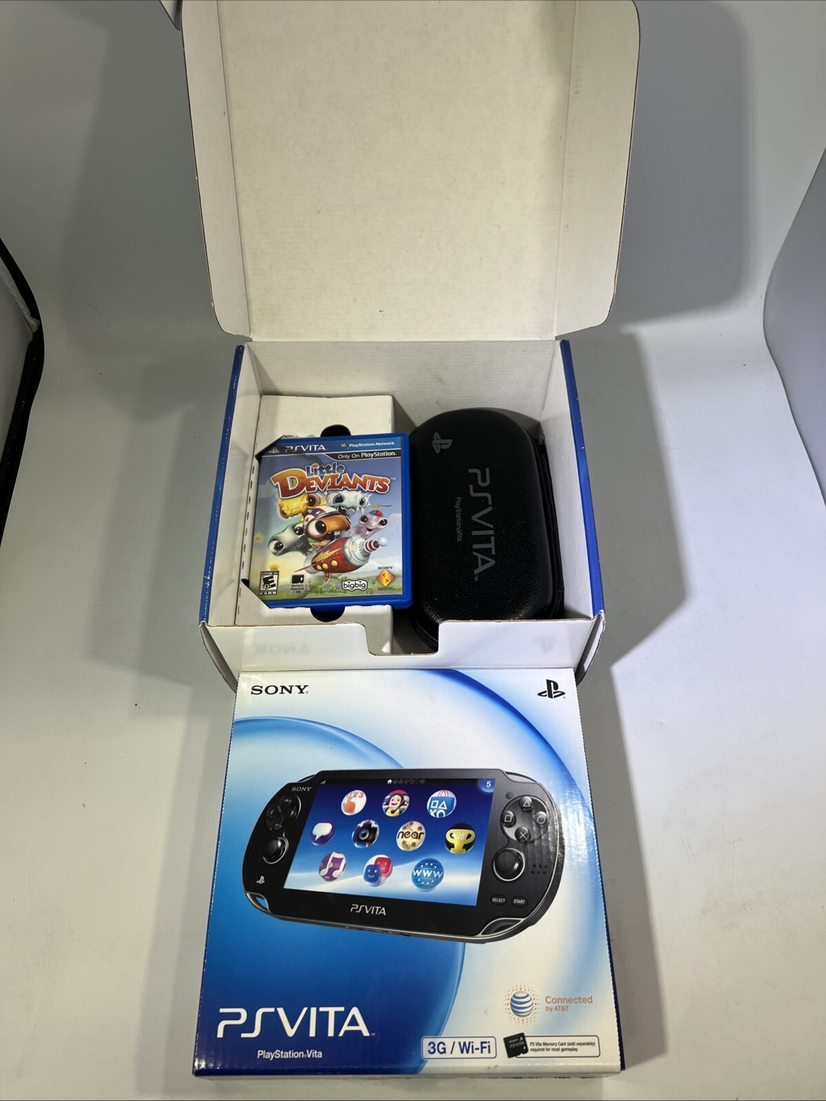 Sony PlayStation Vita PsVita 3G/Wi-Fi Handheld Console First Edition Bundle #ML