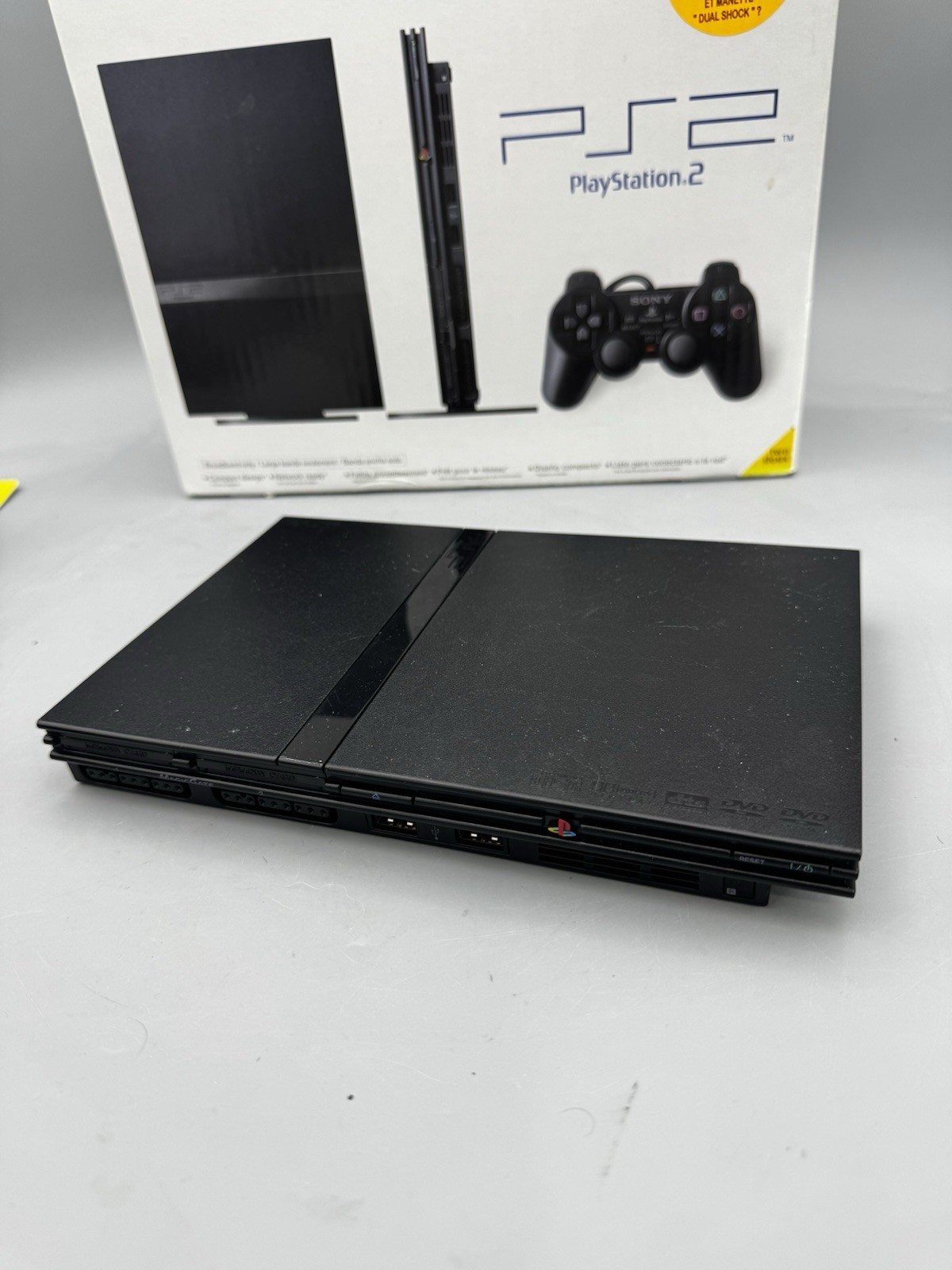 PlayStation 2 Slim Tested & Cleaned Complete In Box New Laser