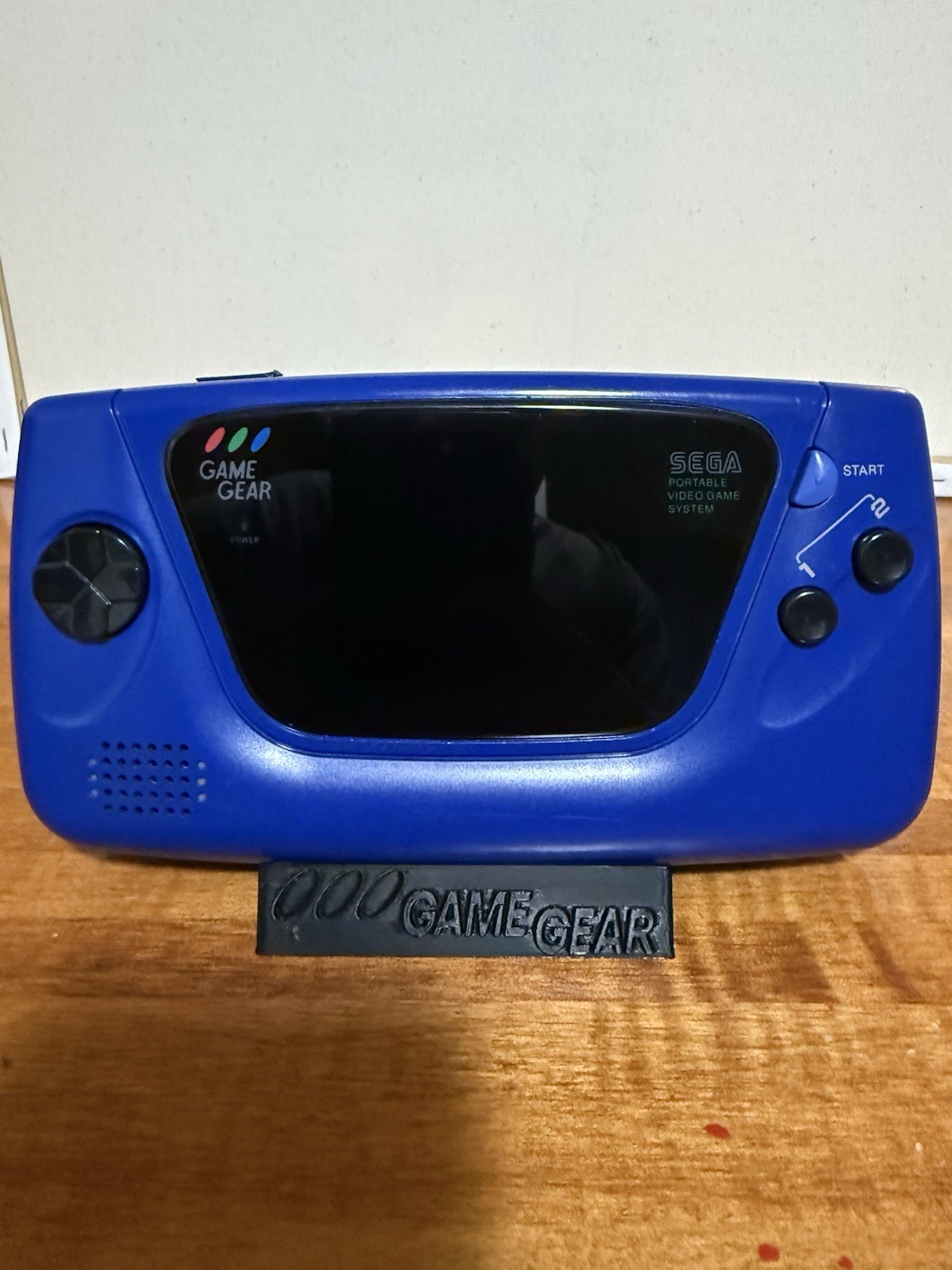 Game Gear ORIGINAL BLUE Not A Reshell. LCD Bigger Screen Recharging Red/Green