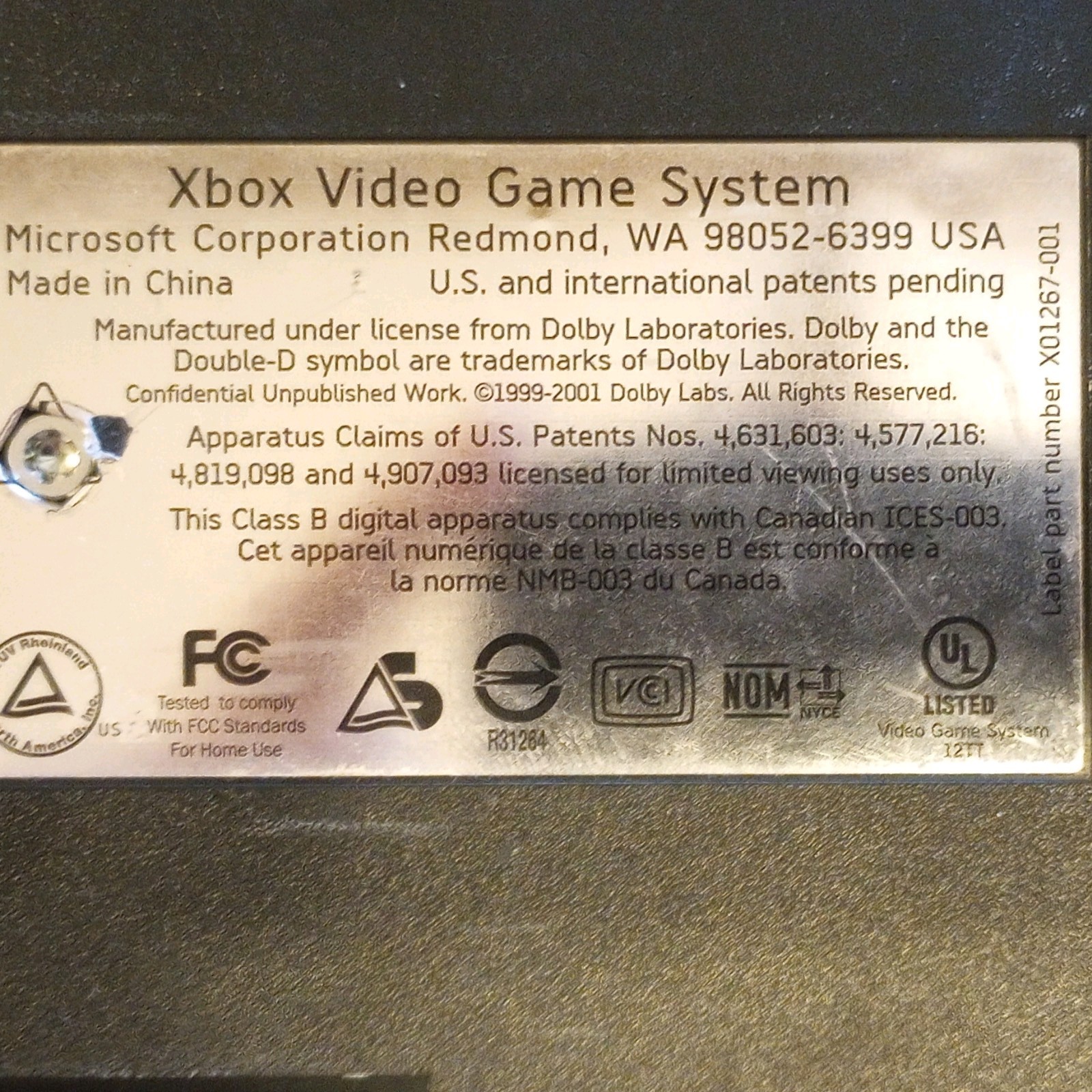 Microsoft Xbox Original Console Bundle 1 Controller 16MB Card 6 Games Tested