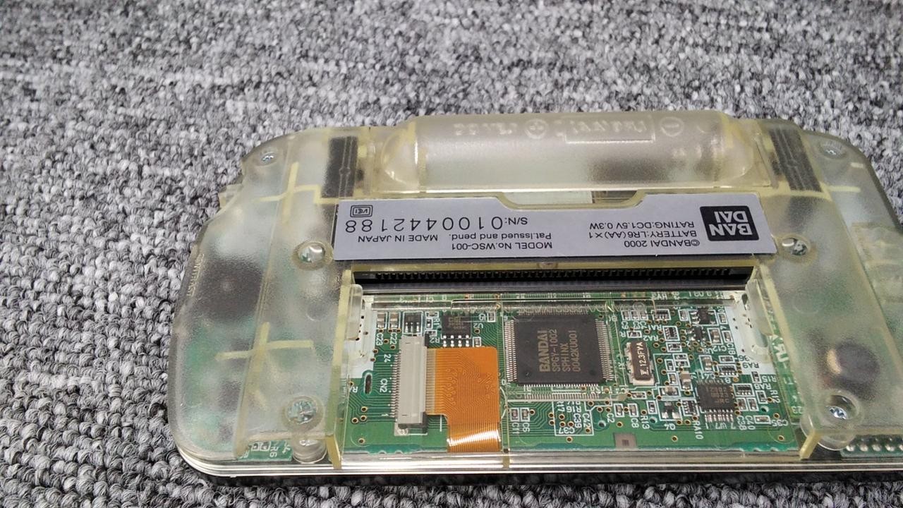 WonderSwan Color Model Number WSC 001 BANDAI