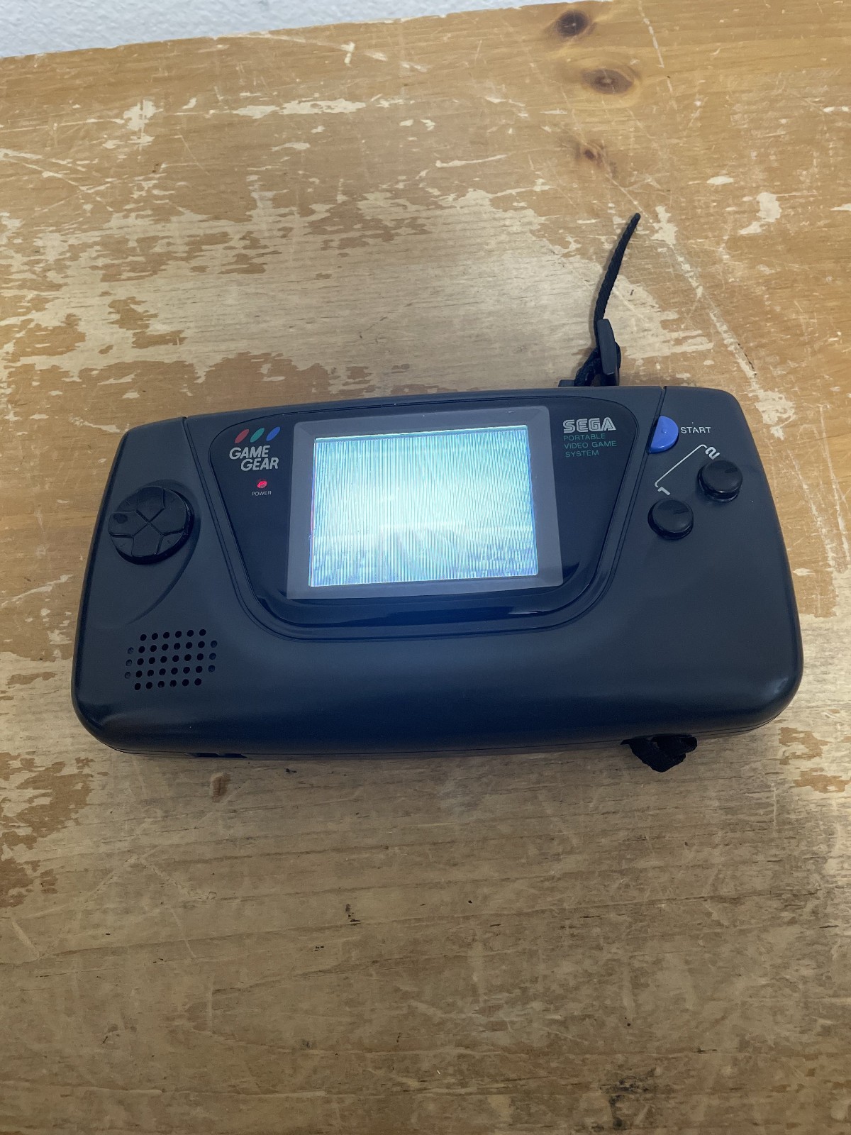 Sega Game Gear Console w/ AC Adapter Turns On (No Sound READ DESCRIPTION)