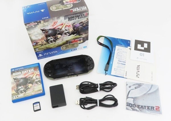 PlayStation Vita × GOD EATER 2 Fenrir limited Edition (PCHJ-10010) PS Japan F/S