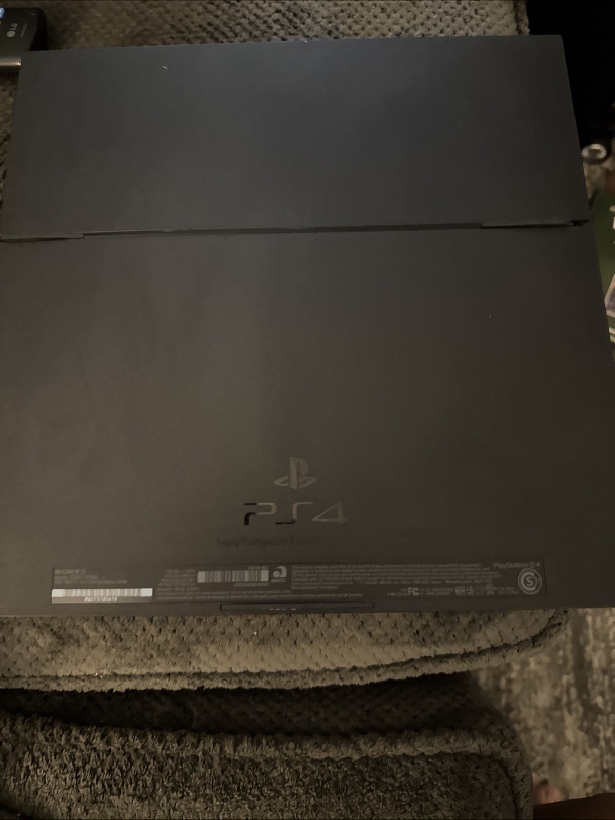 SONY PS4 SYSTEM ONLY CUH-1001A 500GB WITH POWER CORD AND CABLE