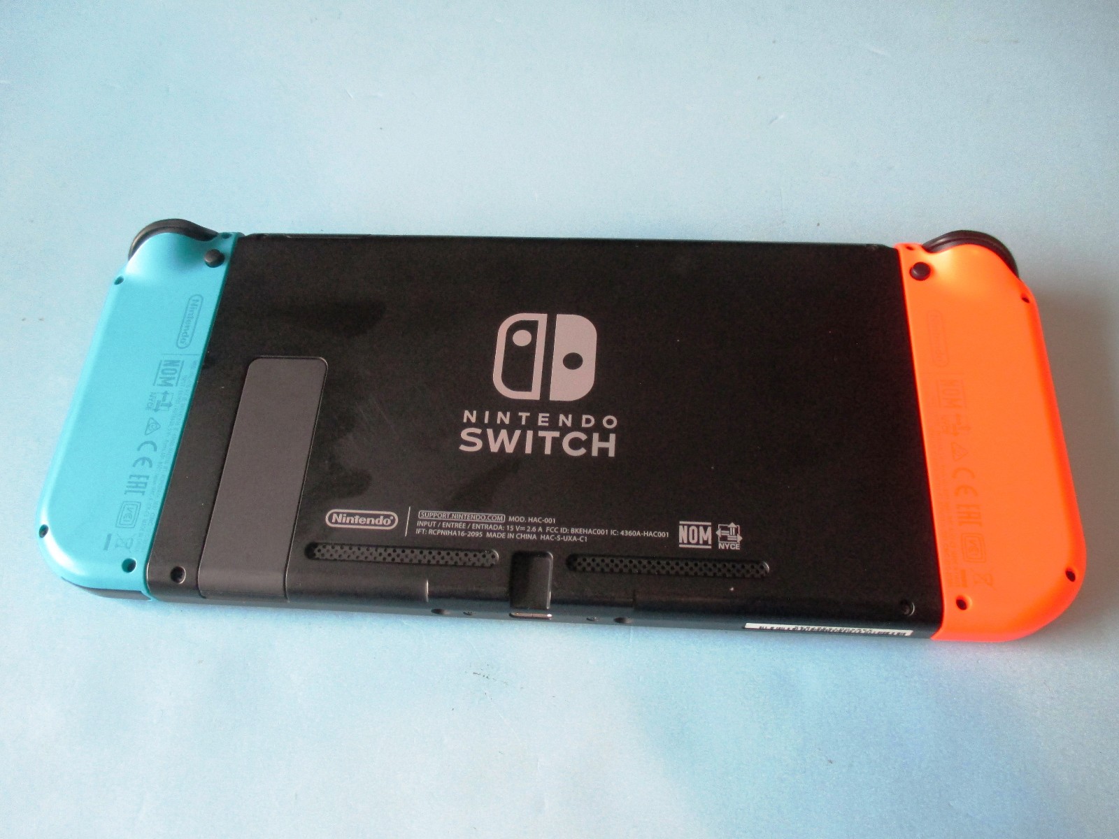 Nintendo Switch System Console w/Neon Red & Blue Joy-Cons + Dock & Extras