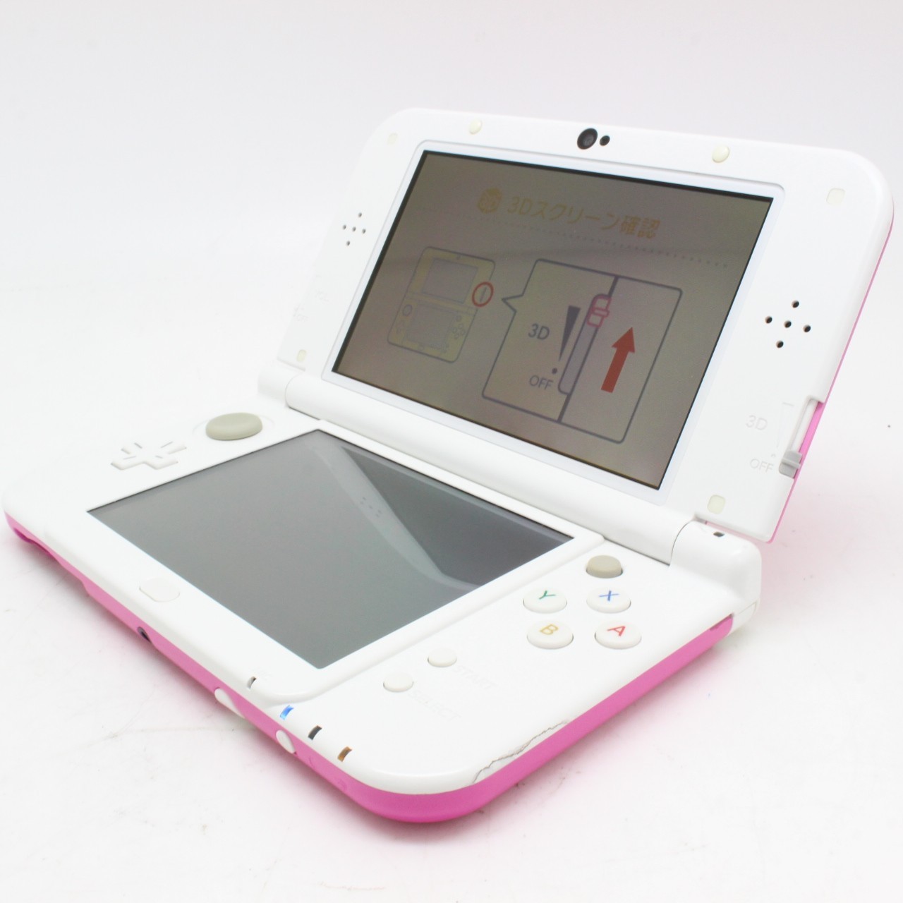 [ NEAR MINT ] NINTENDO NEW 3DS XL PINK WHITE Game Console From Japan 4013